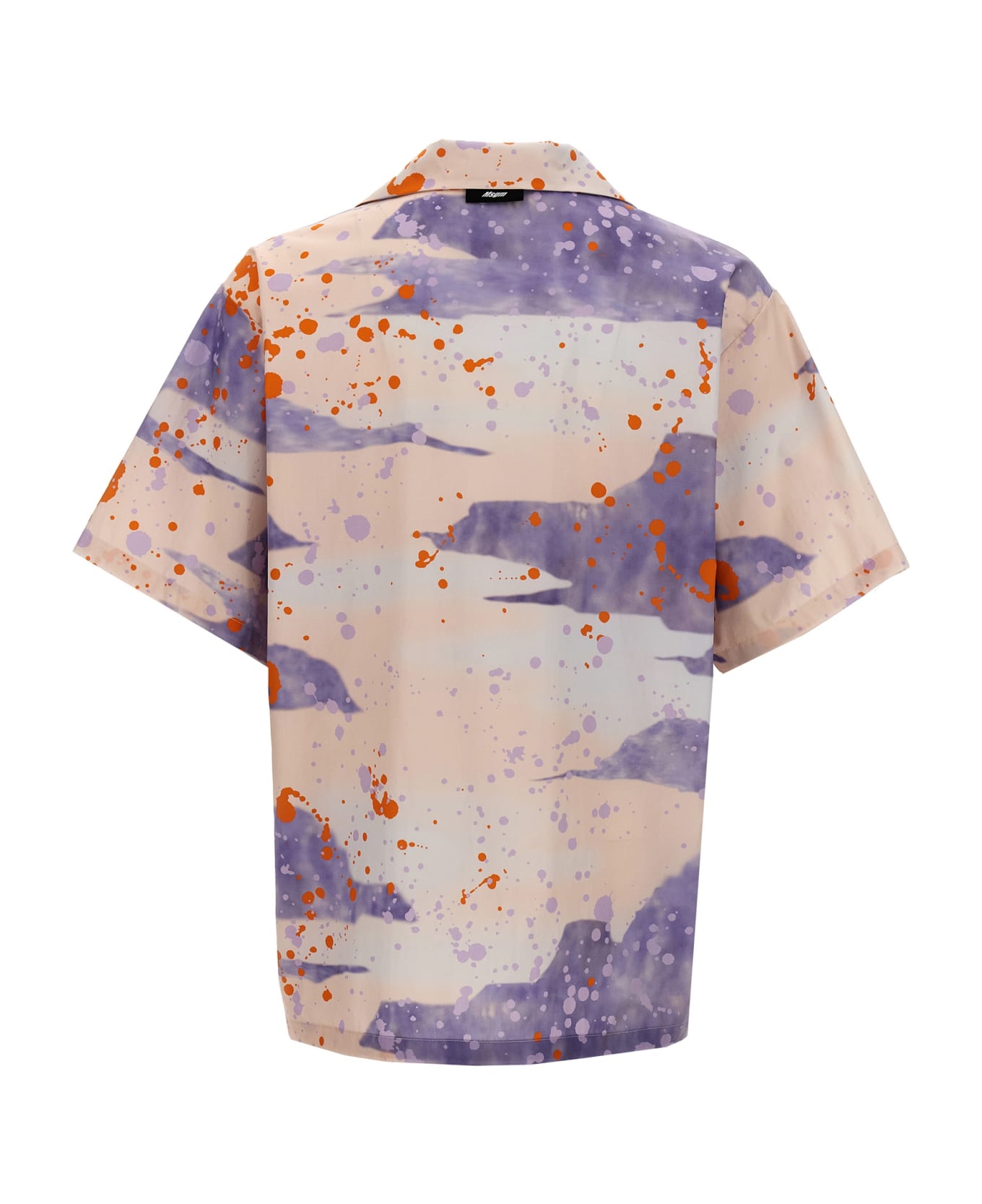 MSGM Camouflage Print Shirt - Rosa シャツ