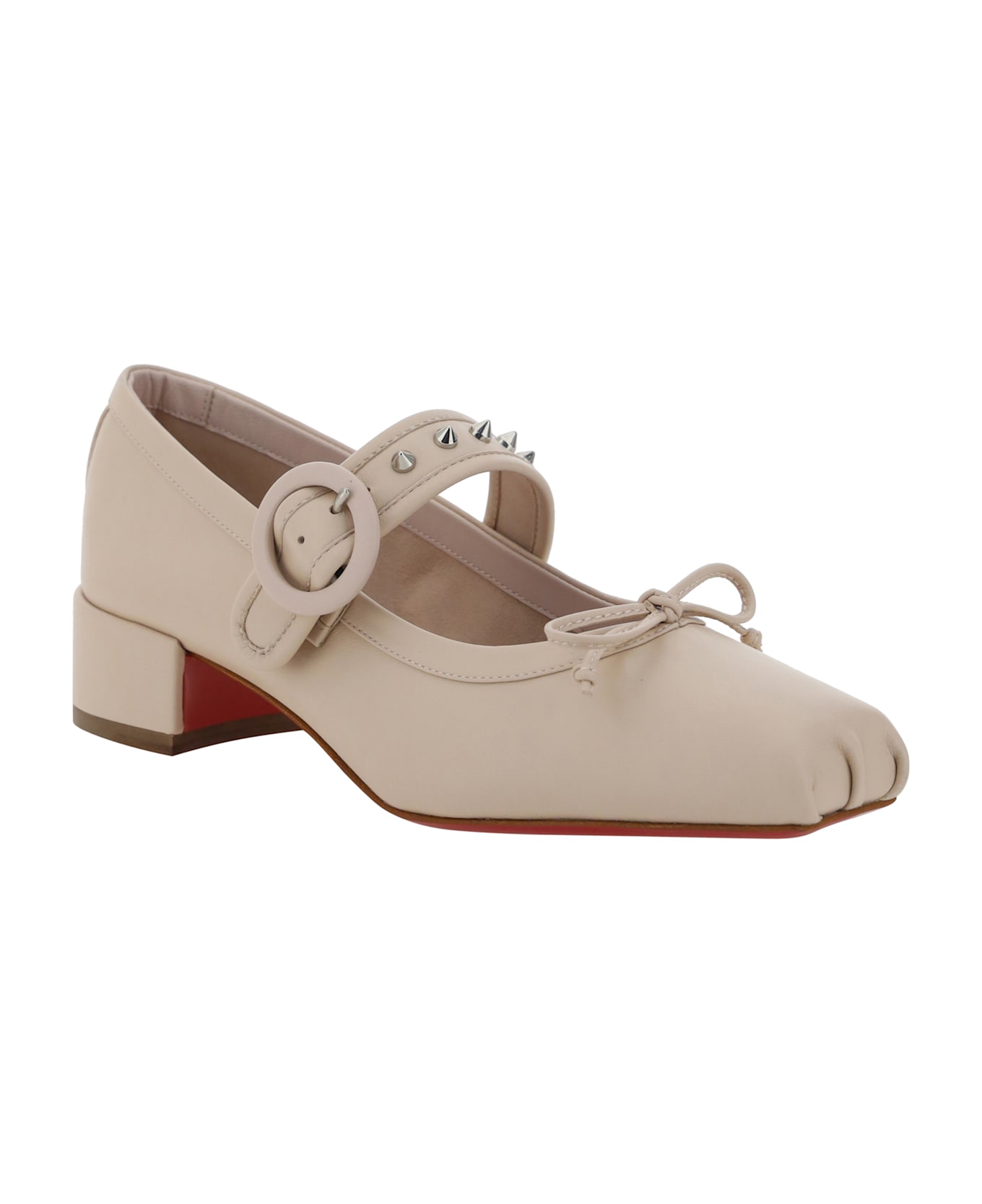 Christian Louboutin Mamastrapita Ballerinas - Leche/lin Leche