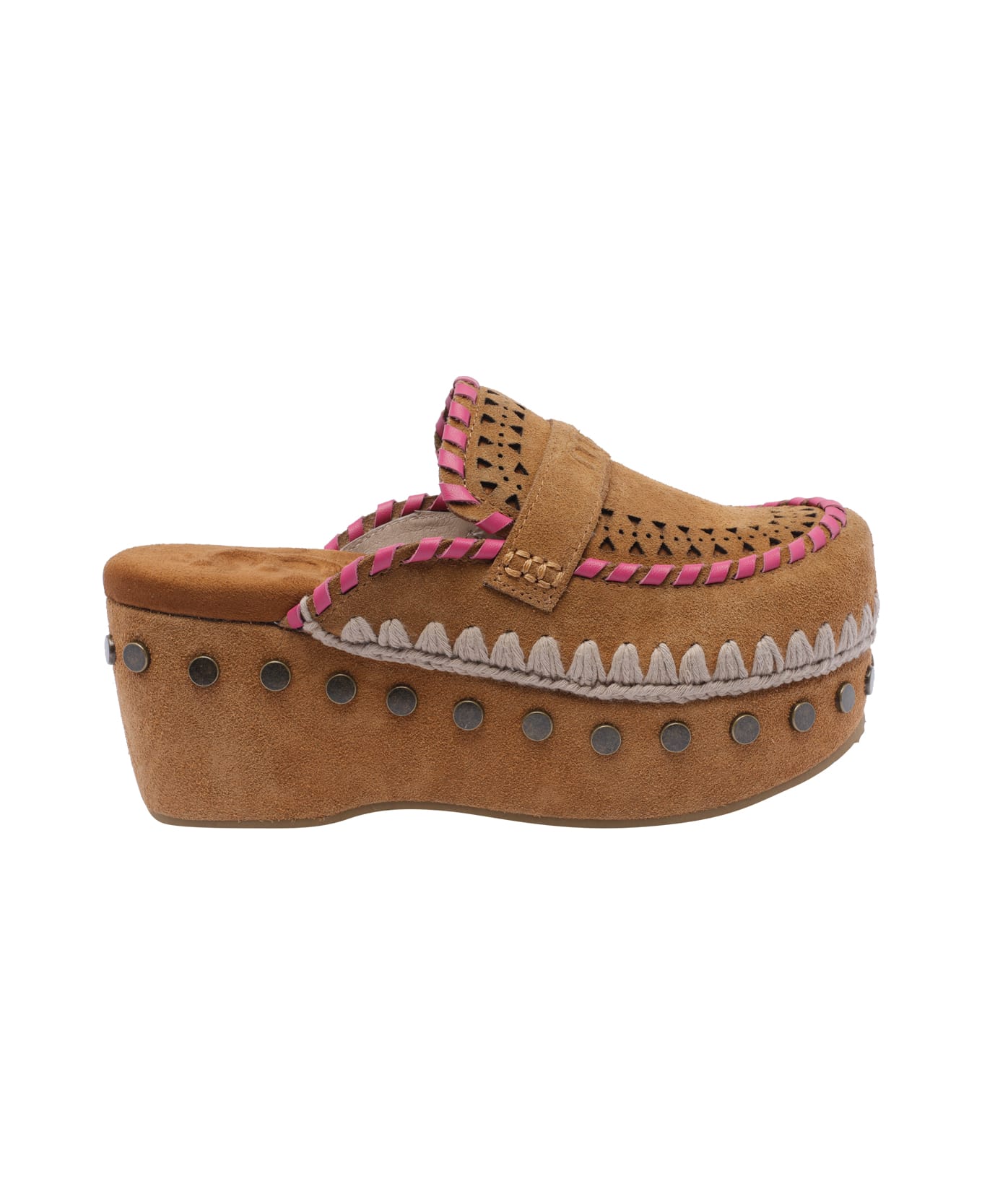 Mou Clog Mules - Brown