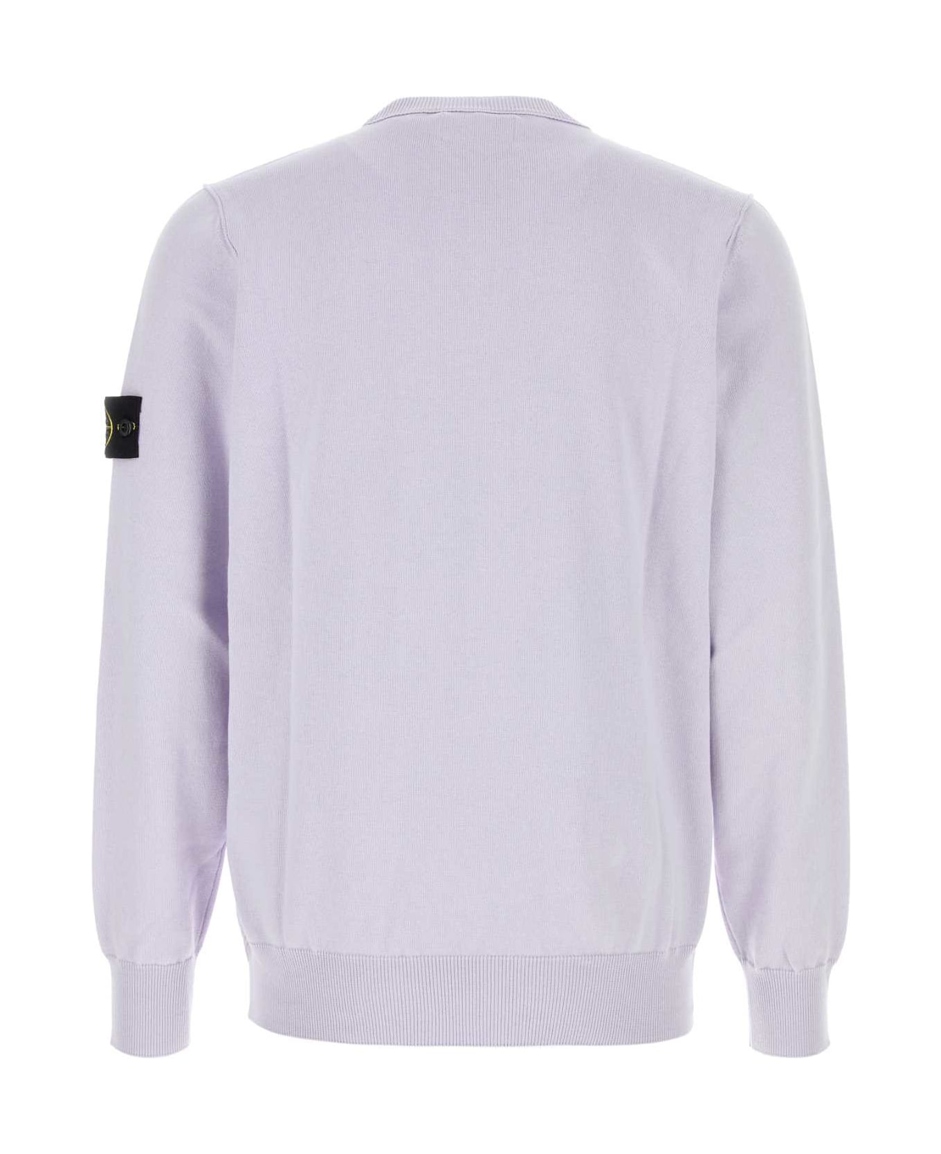 Stone Island Lilac Cotton Sweater - LILIAC