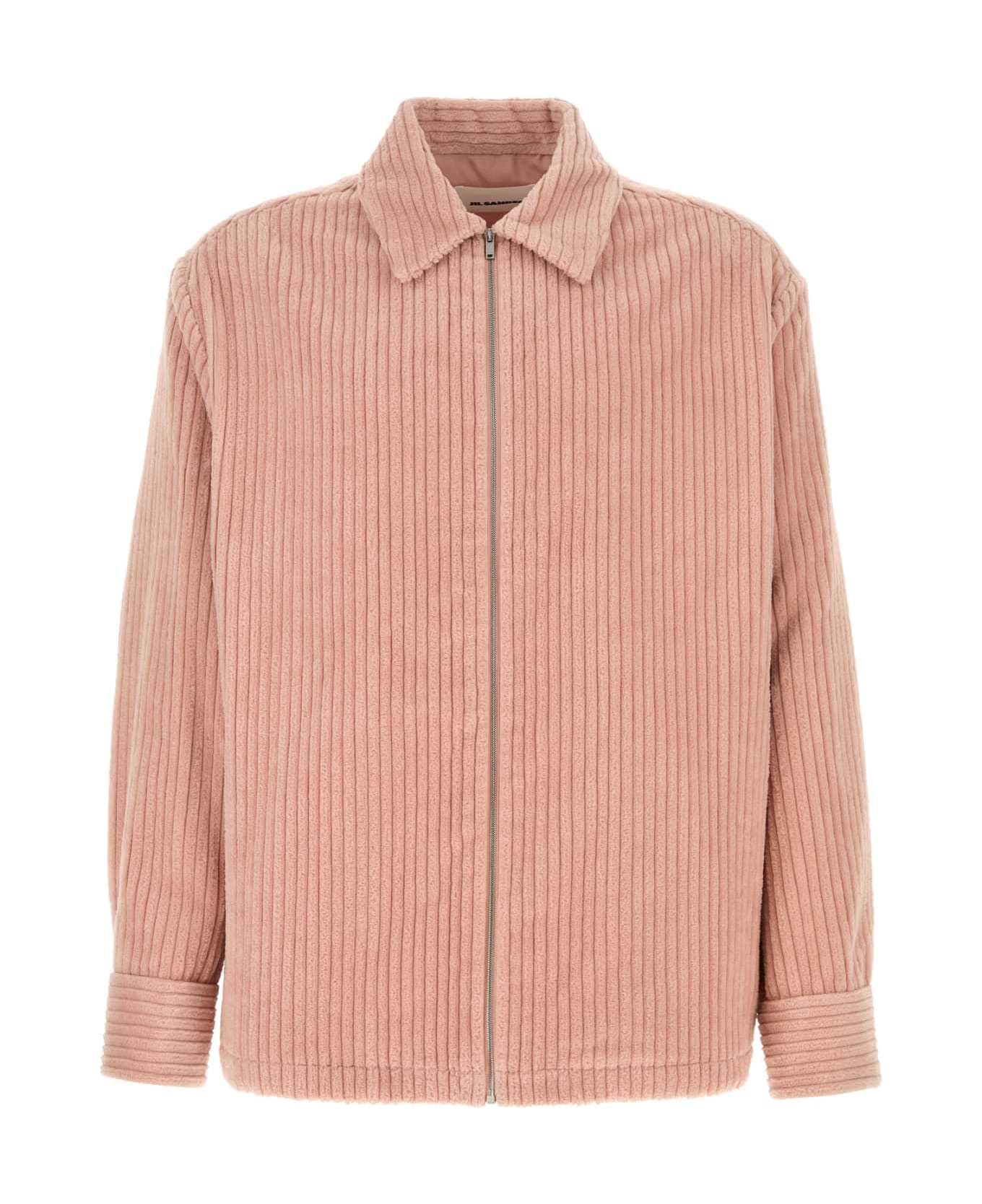 Jil Sander Pink Corduroy Shirt - MORGANITE