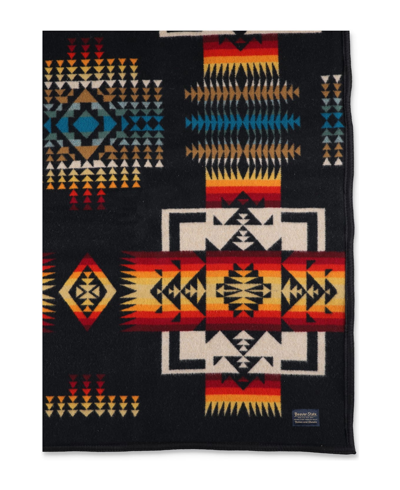 Pendleton Chief Joseph Wool Blend Black Blanket - BLACK