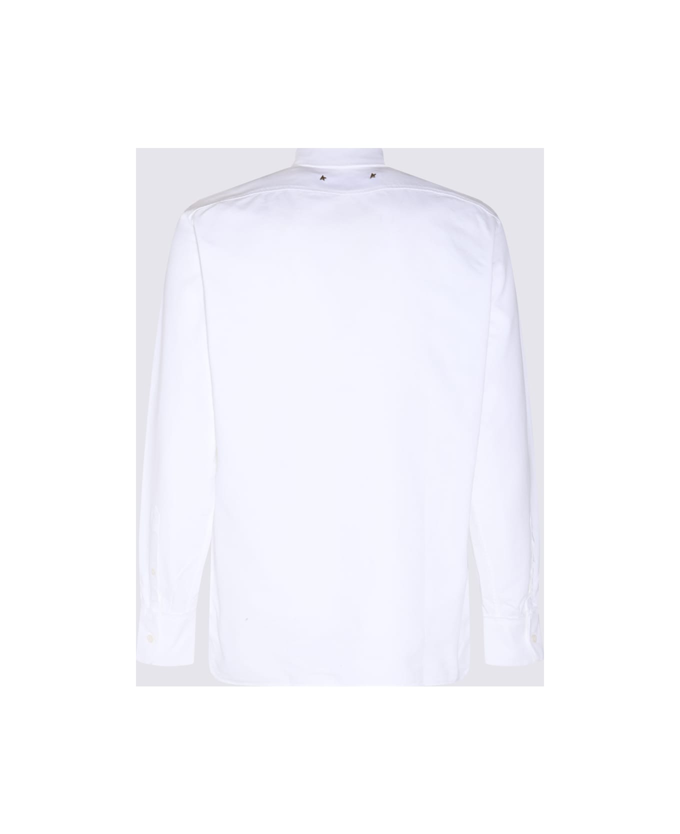 Golden Goose White Cotton Oxford Shirt - White