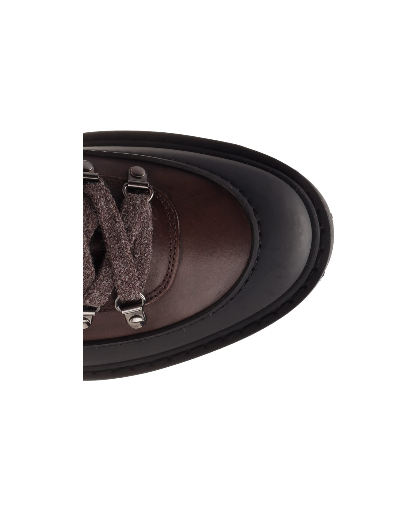 Doucal's Ebony Leather Ankle Boot - Testa di moro