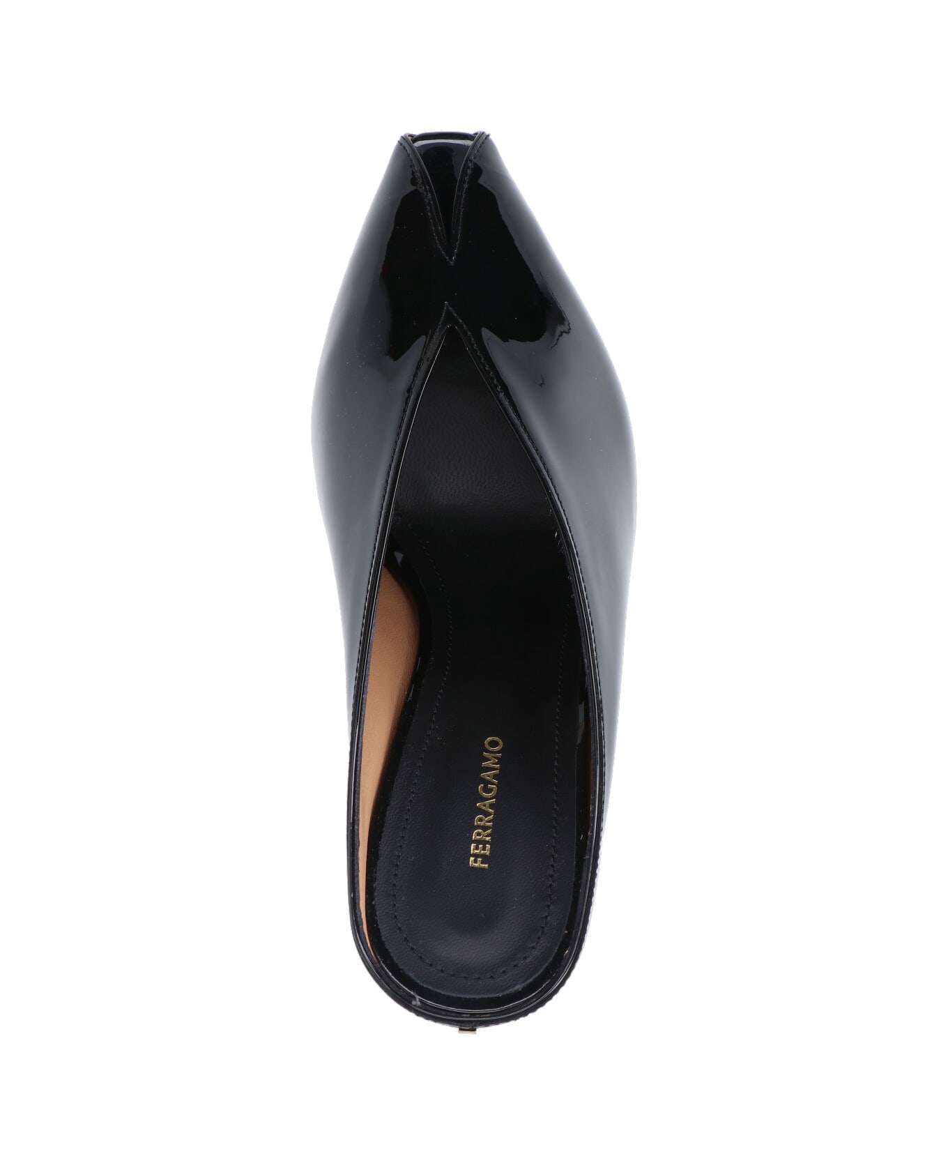 Ferragamo Wedge Mules - Black  