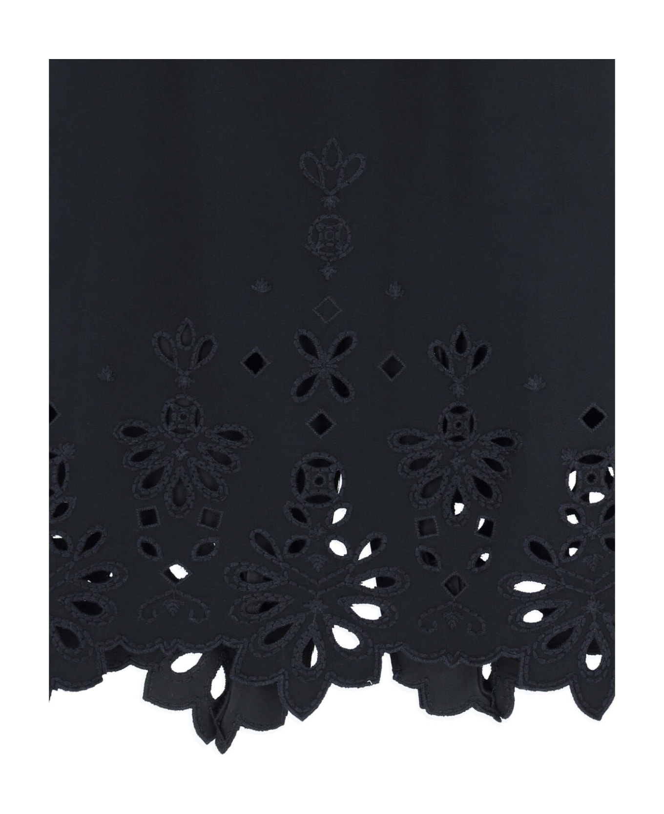 Ermanno Scervino Sangallo Midi Skirt - Black   スカート