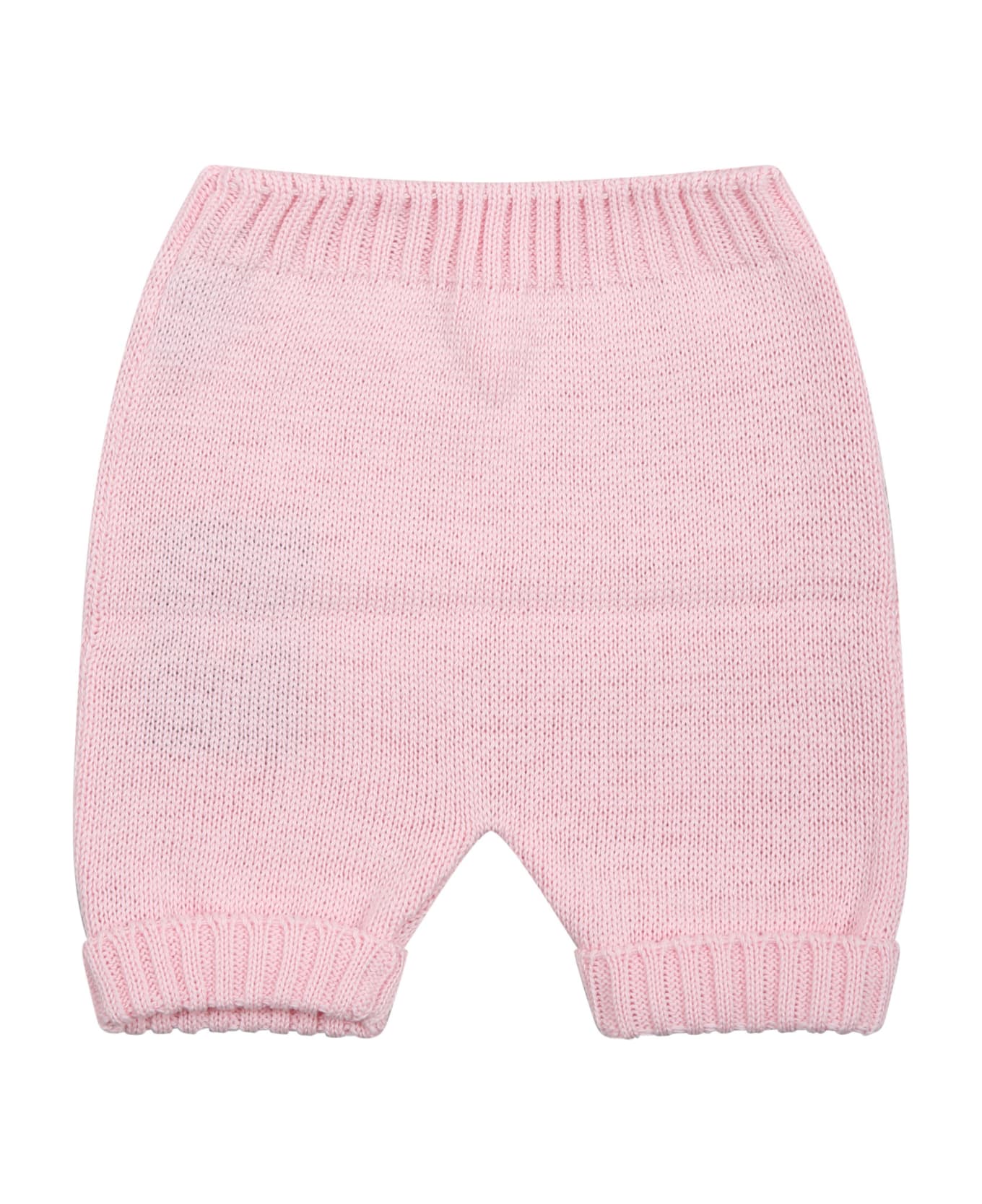 Little Bear Pink Trousers For Baby Boy - Pink