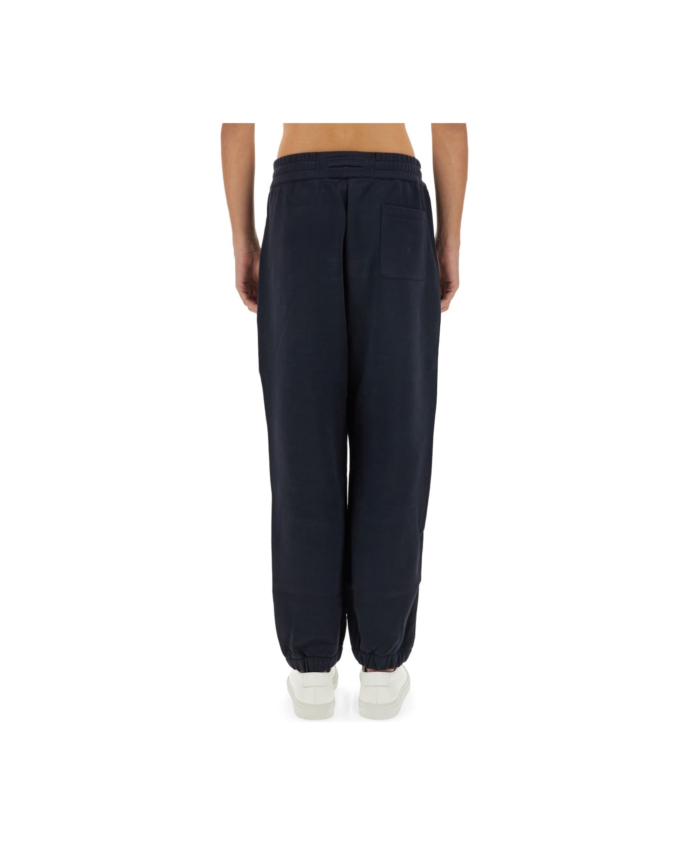 Zegna Jogging Pants With Logo - BLACK