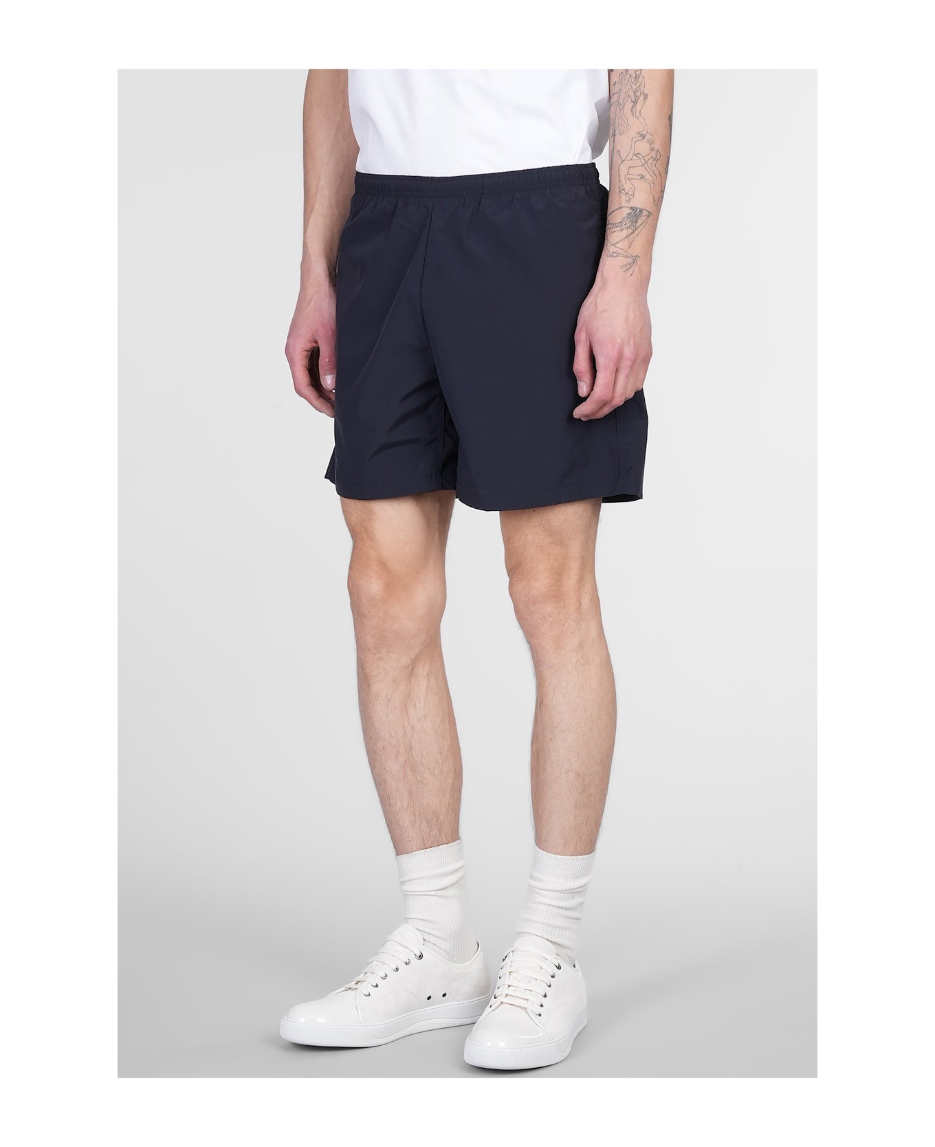 Lanvin Shorts In Blue Polyester - blue
