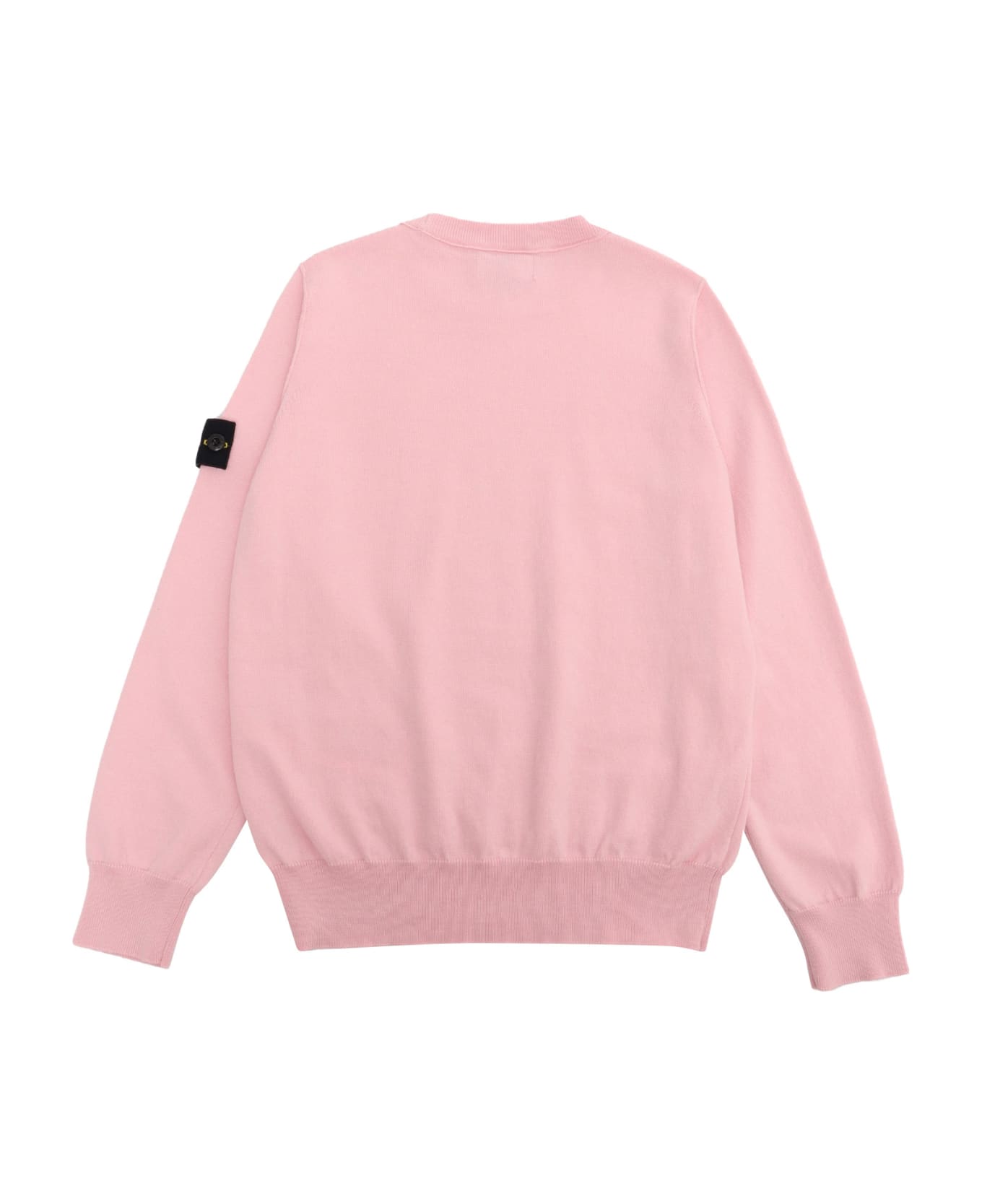 Stone Island Junior Pink Sweatshirt With Logo - PINK