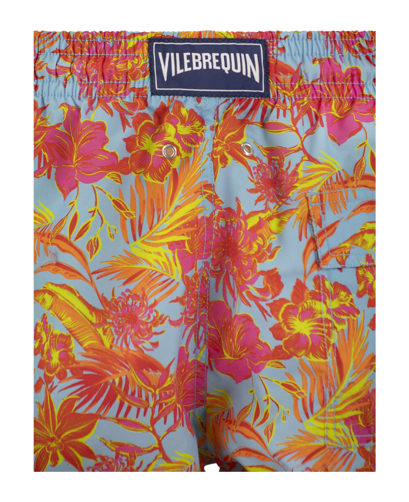 Vilebrequin Tahiti Flowers Beach Shorts - Orange