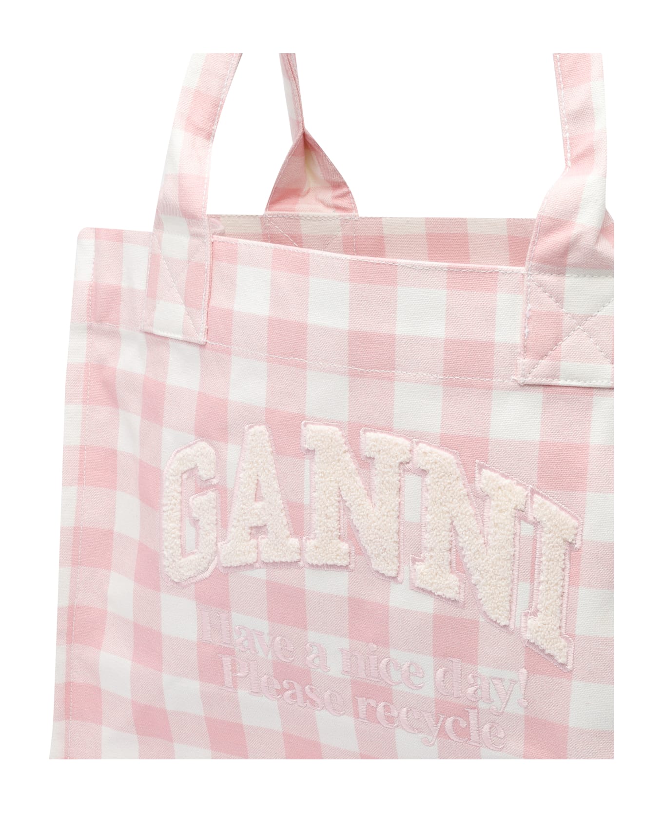 Ganni Large Easy Shopper Bag - Pink