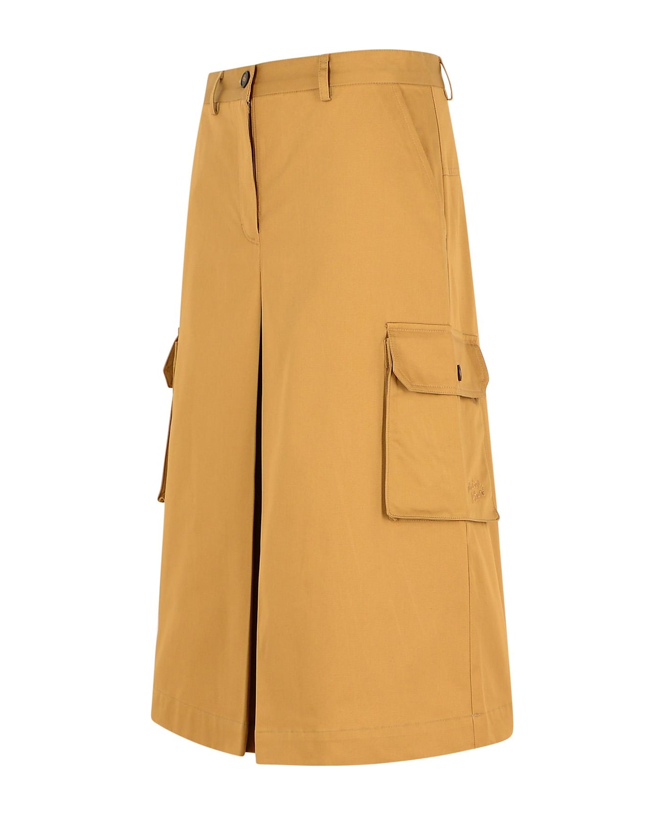 Maison Kitsuné 
utility
 Beige Cotton Skirt - Beige
