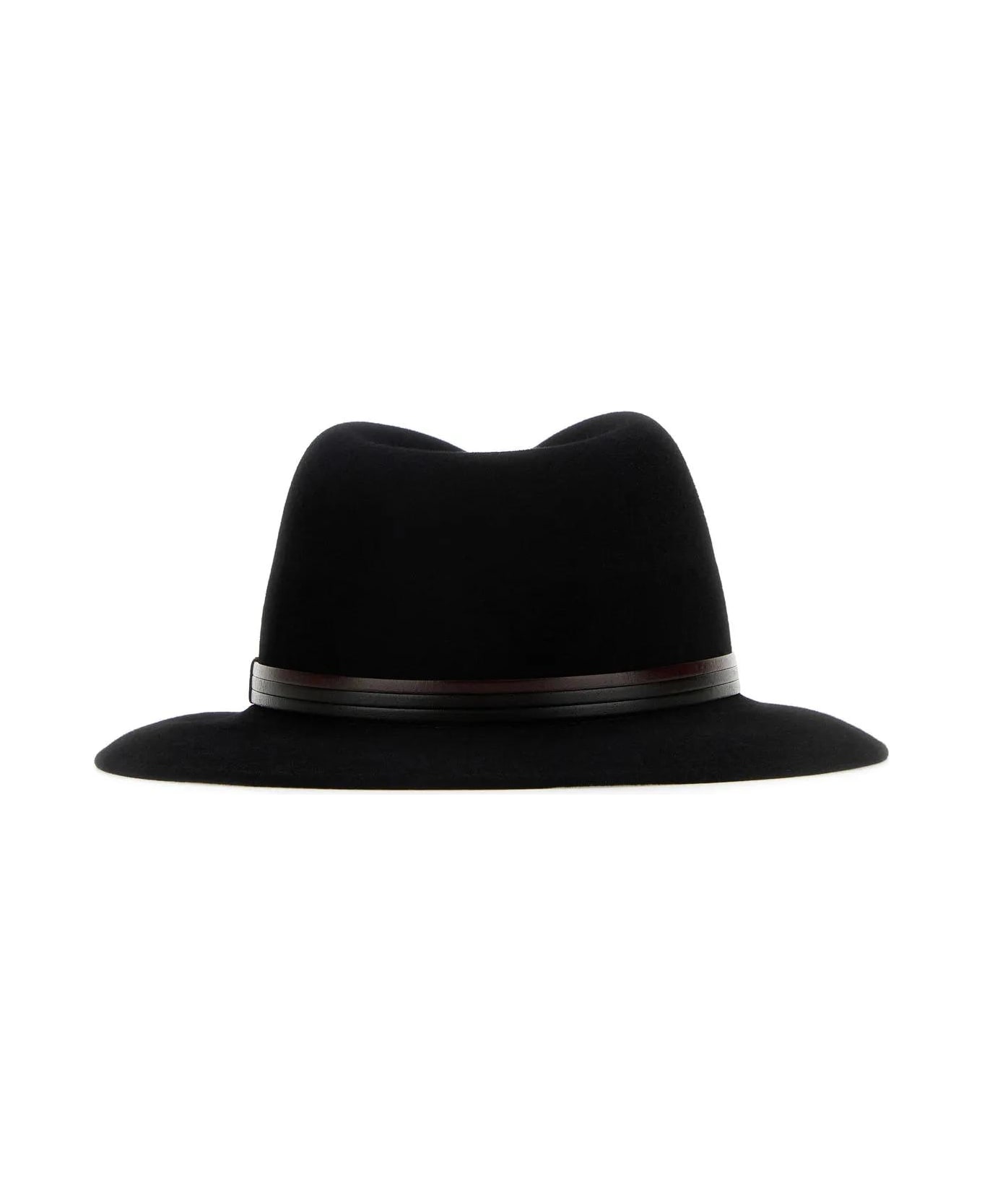 Borsalino Black Velour Hat - Nero