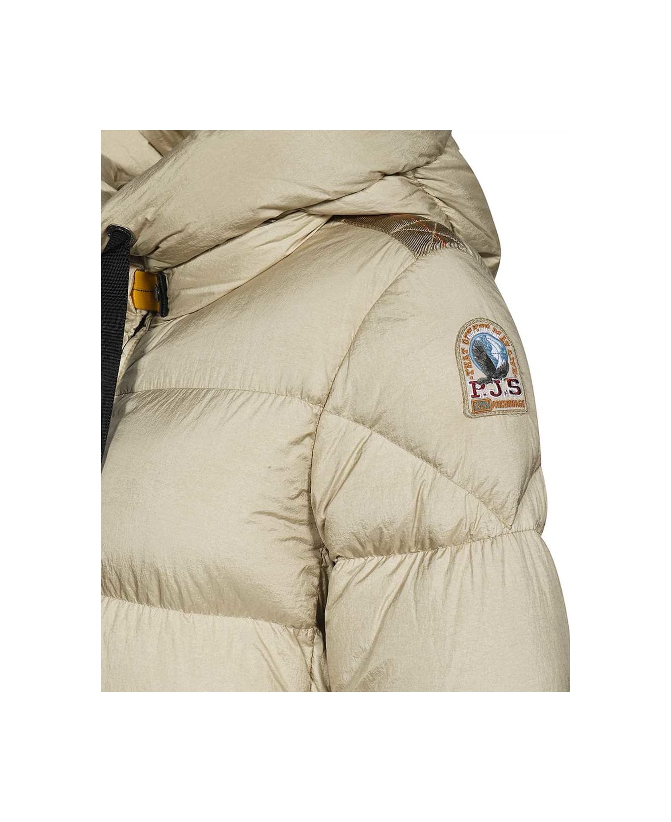 Parajumpers Harmony Long Hooded Down Jacket - Beige コート