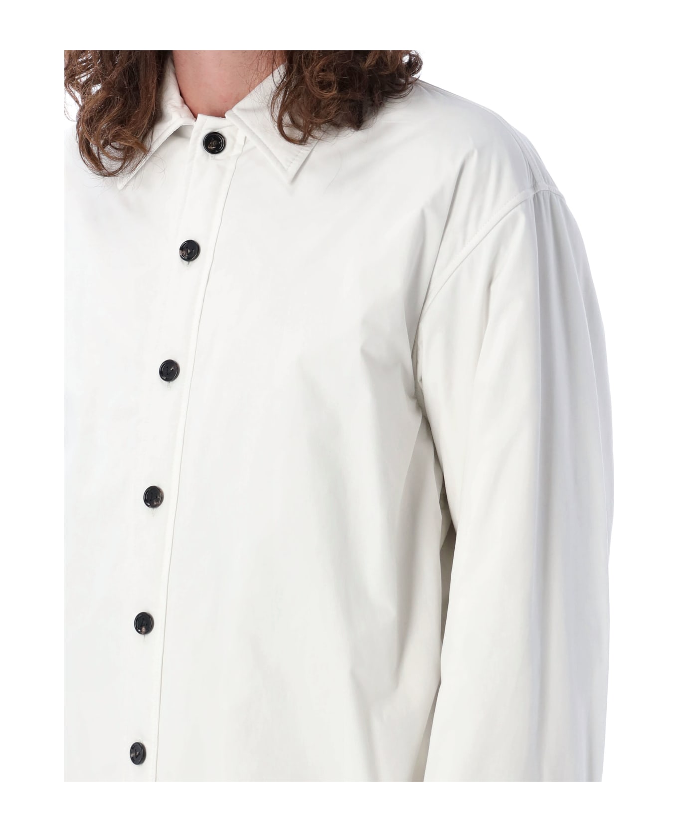 Bottega Veneta Overshirt Popeline Jacket - WHITE ダウンジャケット