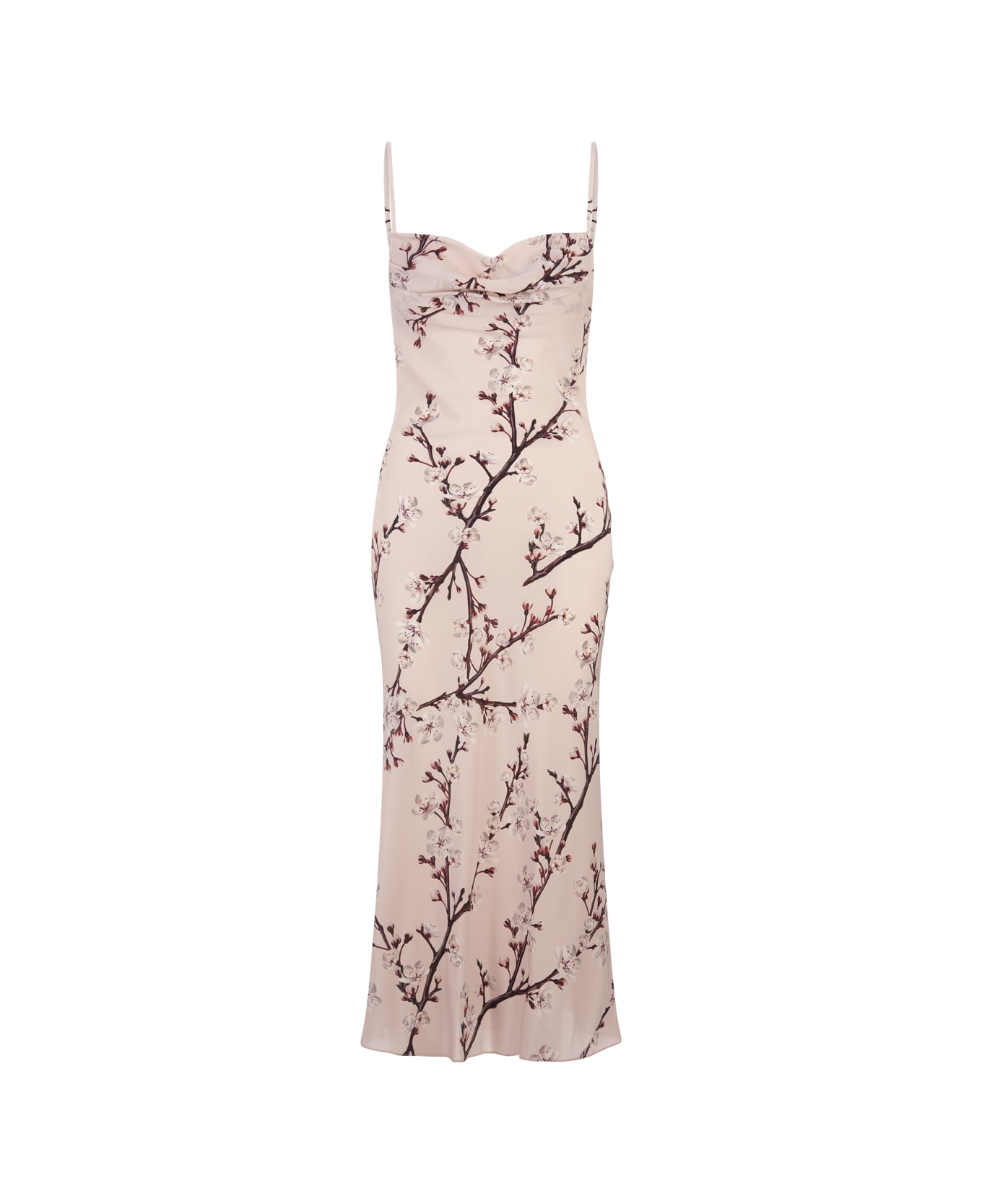 Alexander McQueen Flower Midi Dress In Pink - Pink