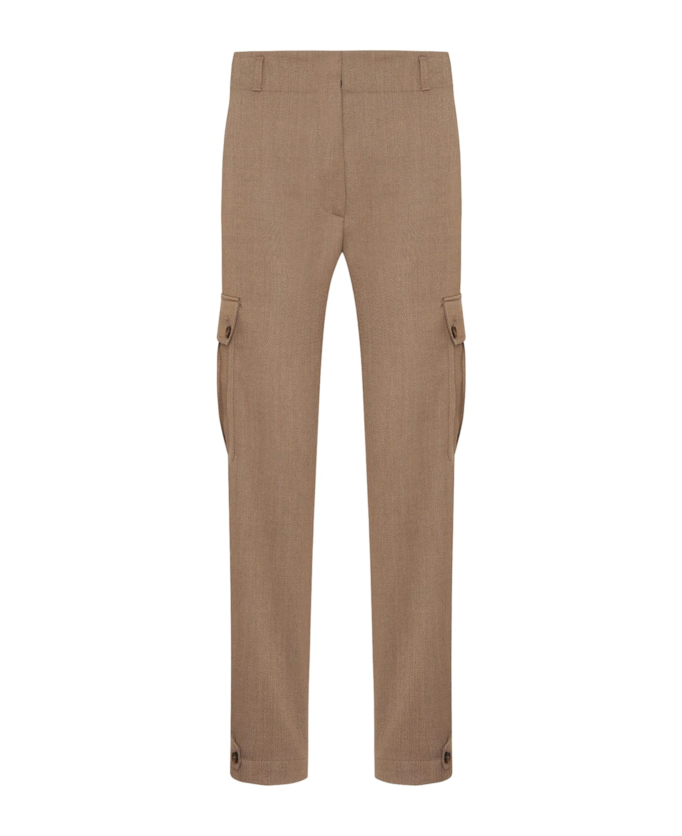 Kiton Trousers Virgin Wool - CAMEL