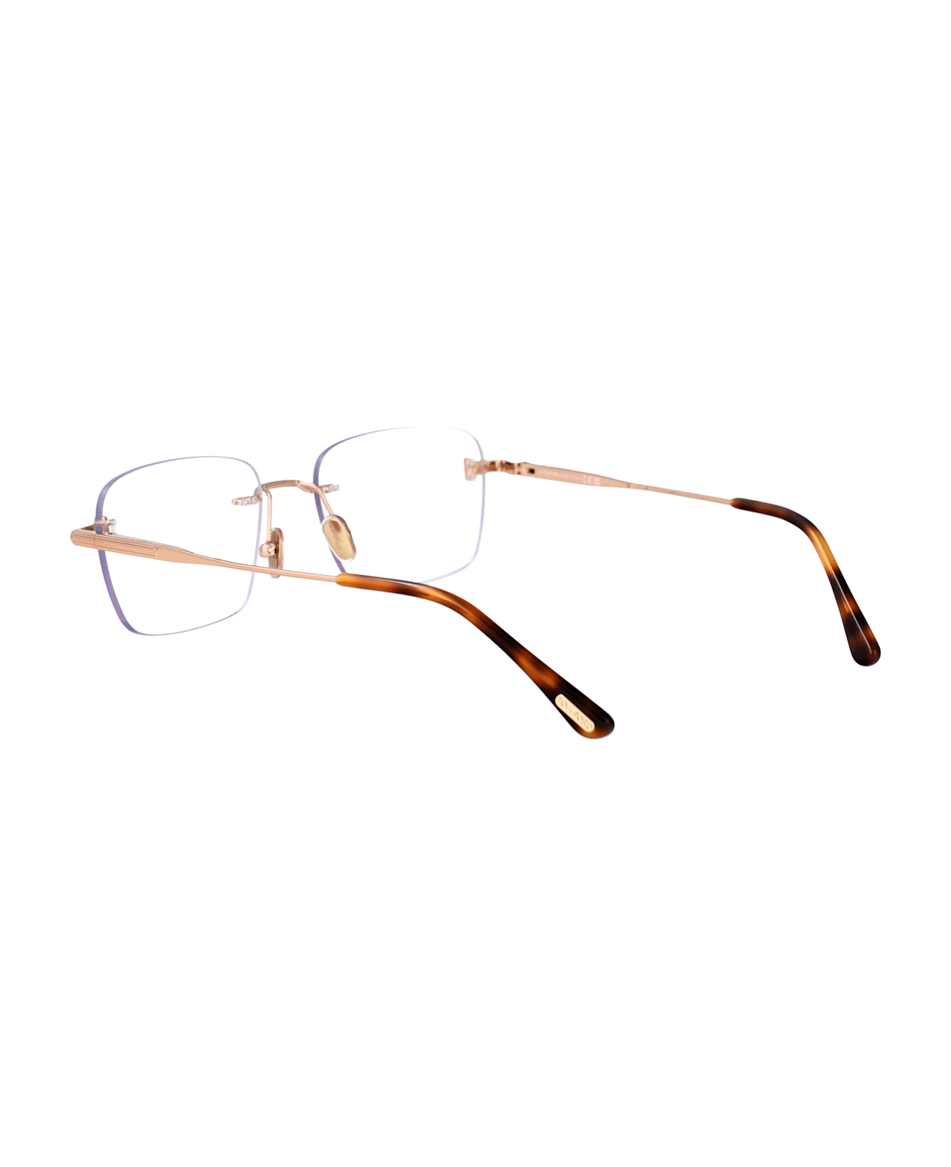 Tom Ford Eyewear Ft6117-b Glasses - Oro Rosé Lucido
