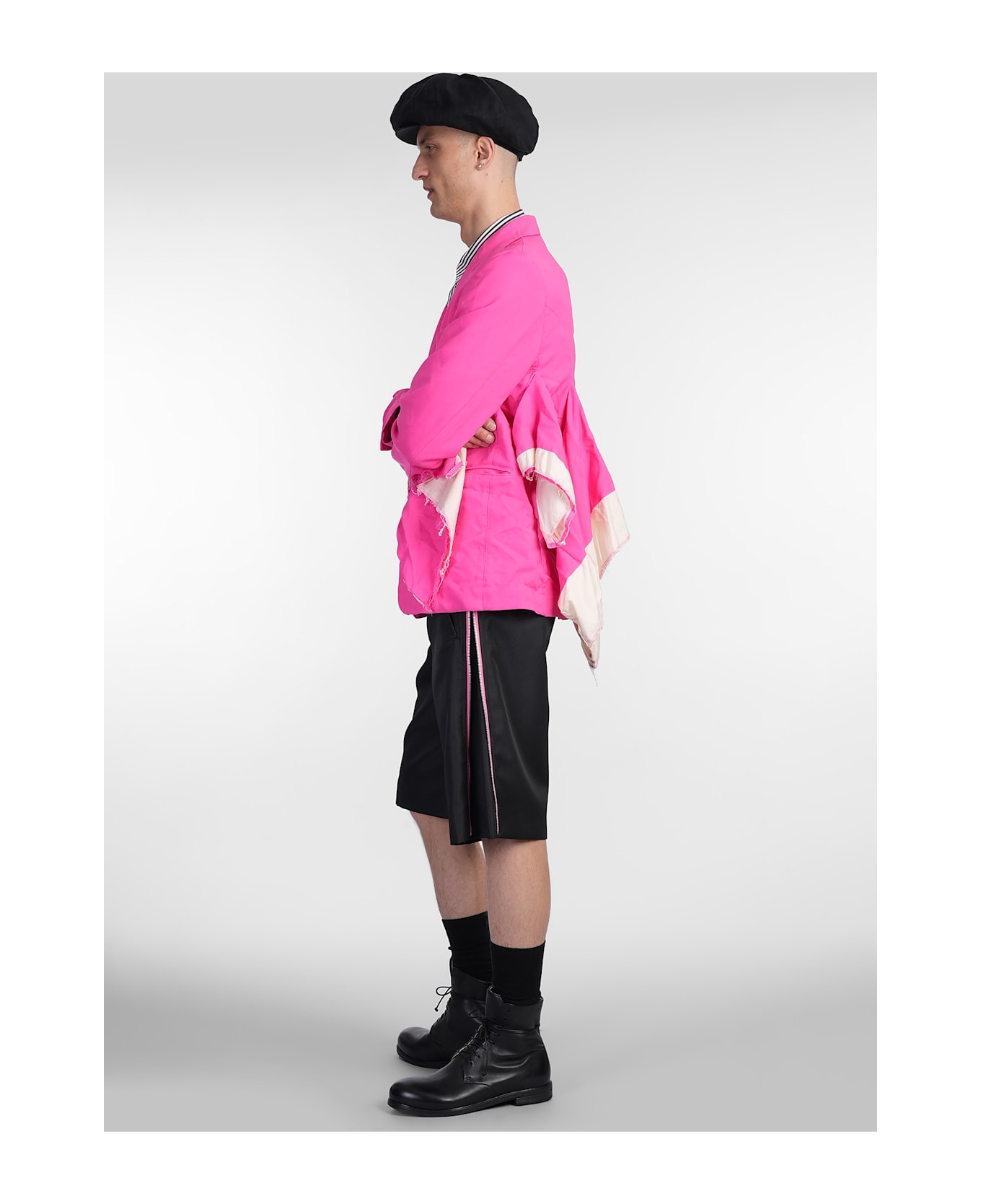 Comme Des Garçons Homme Plus Shorts In Black Polyester - black