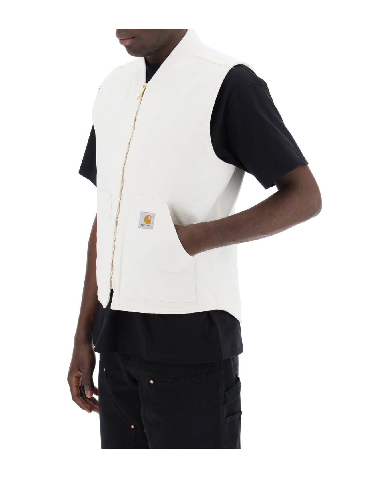 Carhartt Vest With Logo Patch - WHITE (White)
