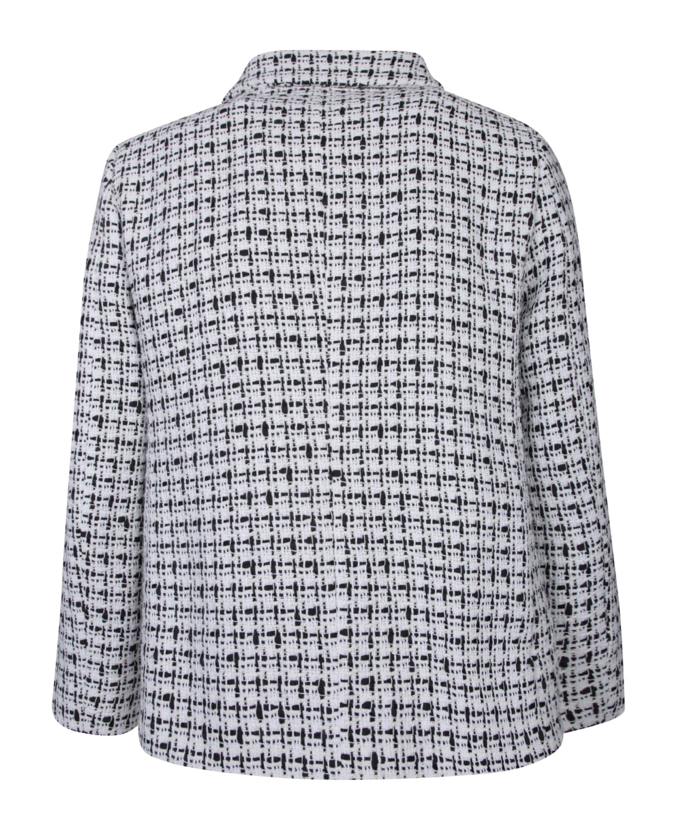 Herno Tweed Buttoned Jacket - White