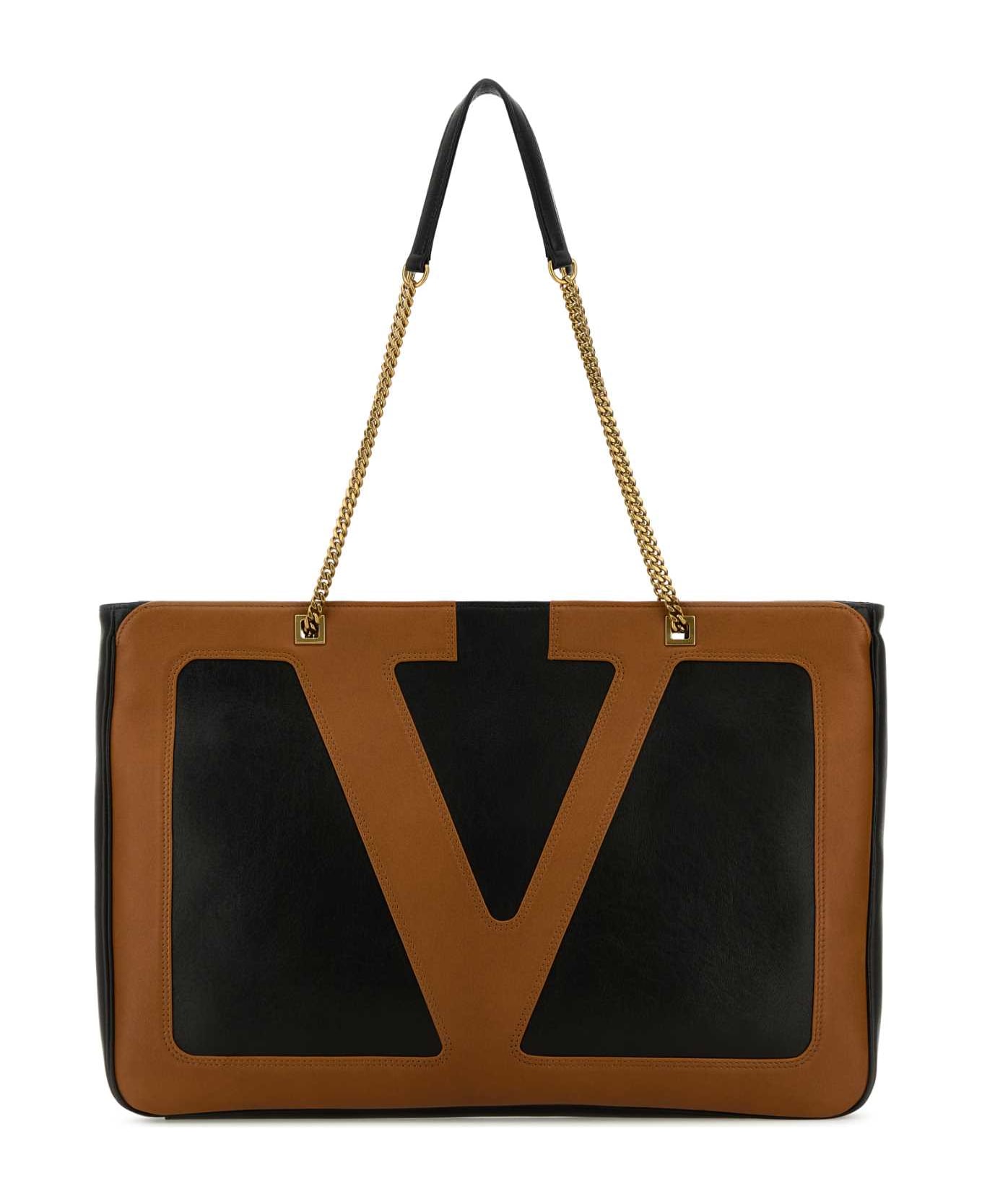 Black Nappa Leather Large Viva Superstar Shopping Bag - Thumbnail 2