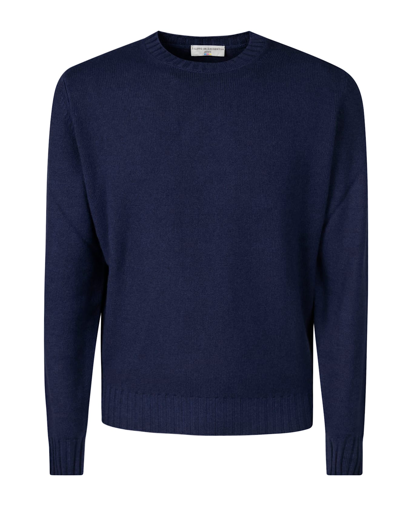 Filippo De Laurentiis Crewneck Wool Cashmere - Indigo Cloud