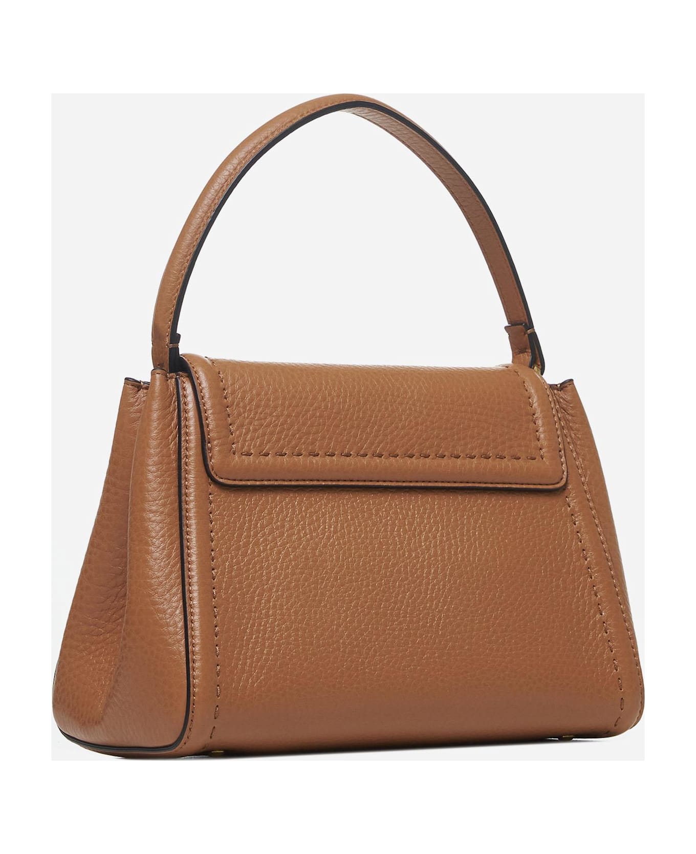 Valentino Garavani Alltime Leather Hand Bag - Leather Brown
