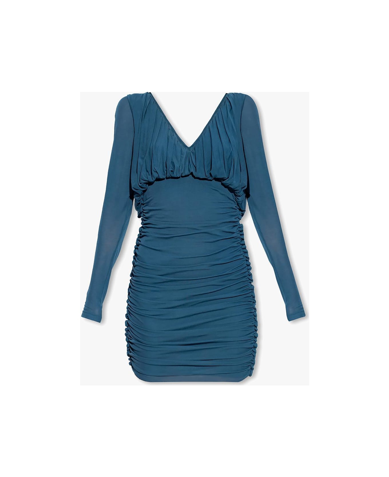 Saint Laurent Long-sleeved Dress - Blu