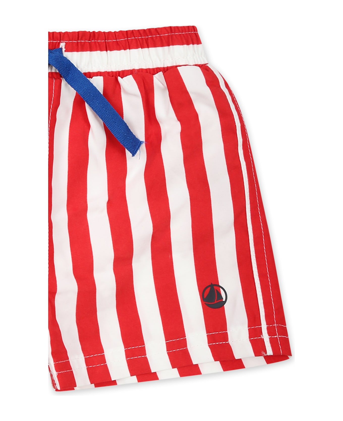 Petit Bateau Red Swim Shorts For Baby Boy - Red