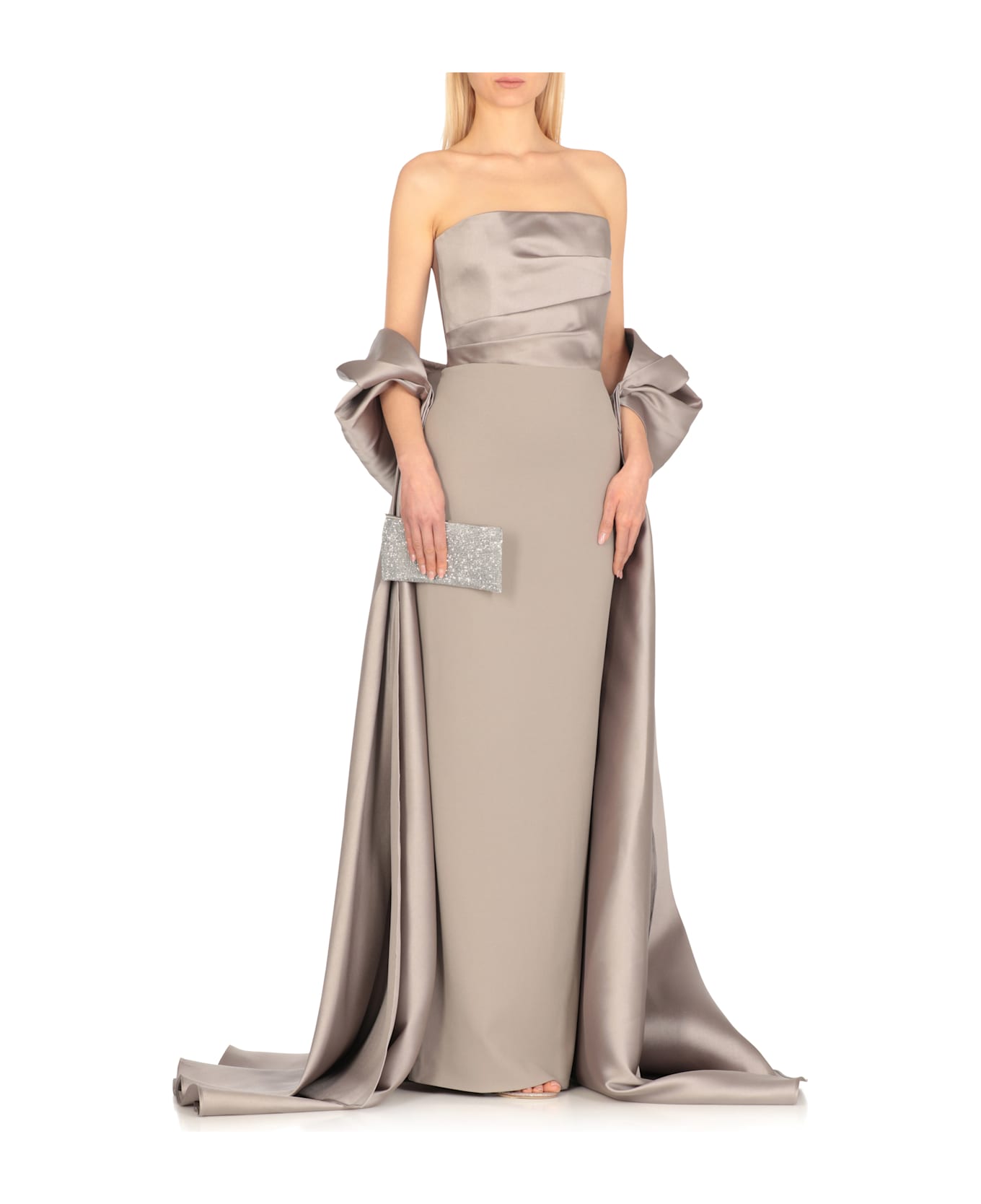 Solace London Vera Maxi Dress - Silver