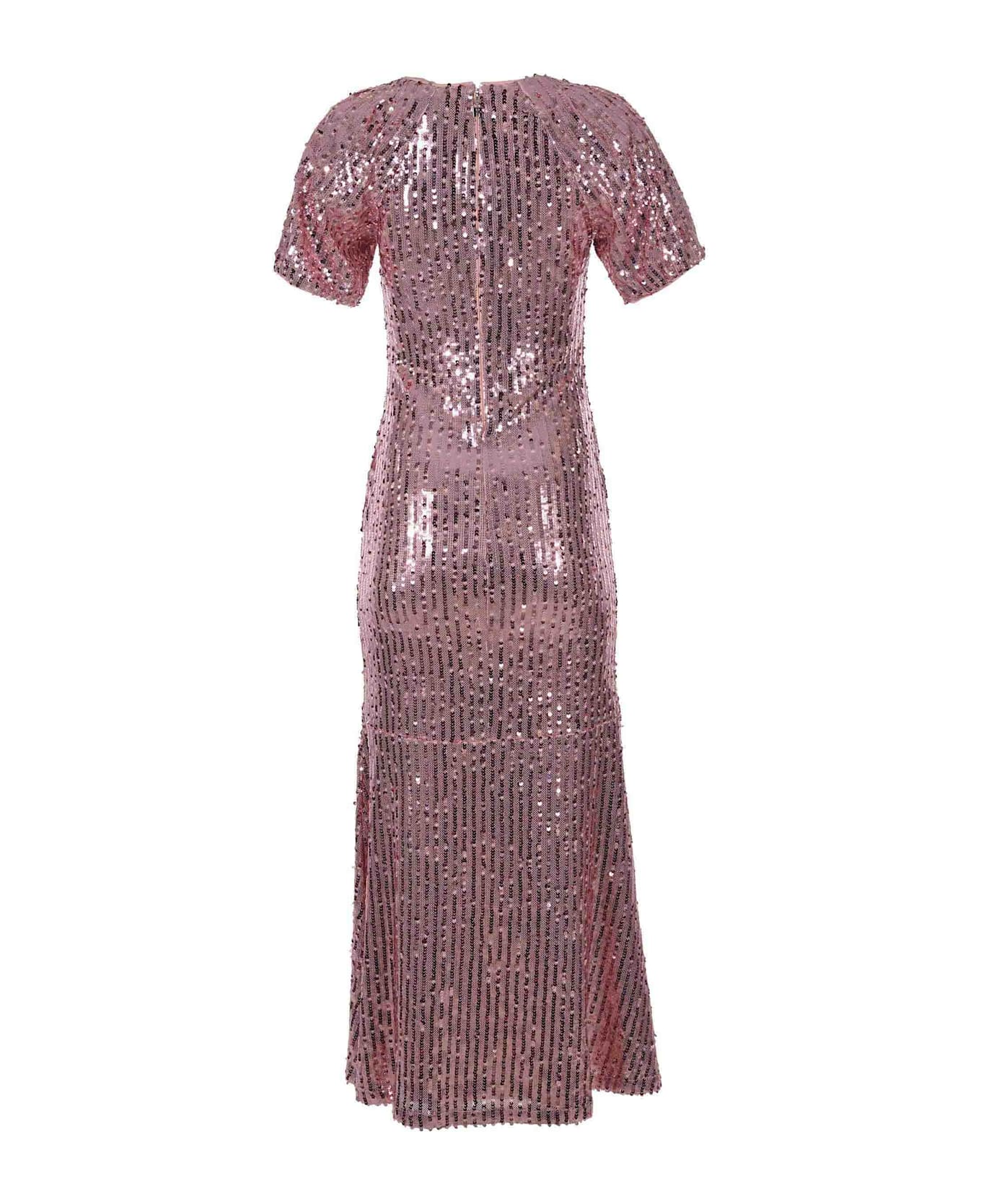 Rotate by Birger Christensen Dress Rotate Made Of Sequins - Pink