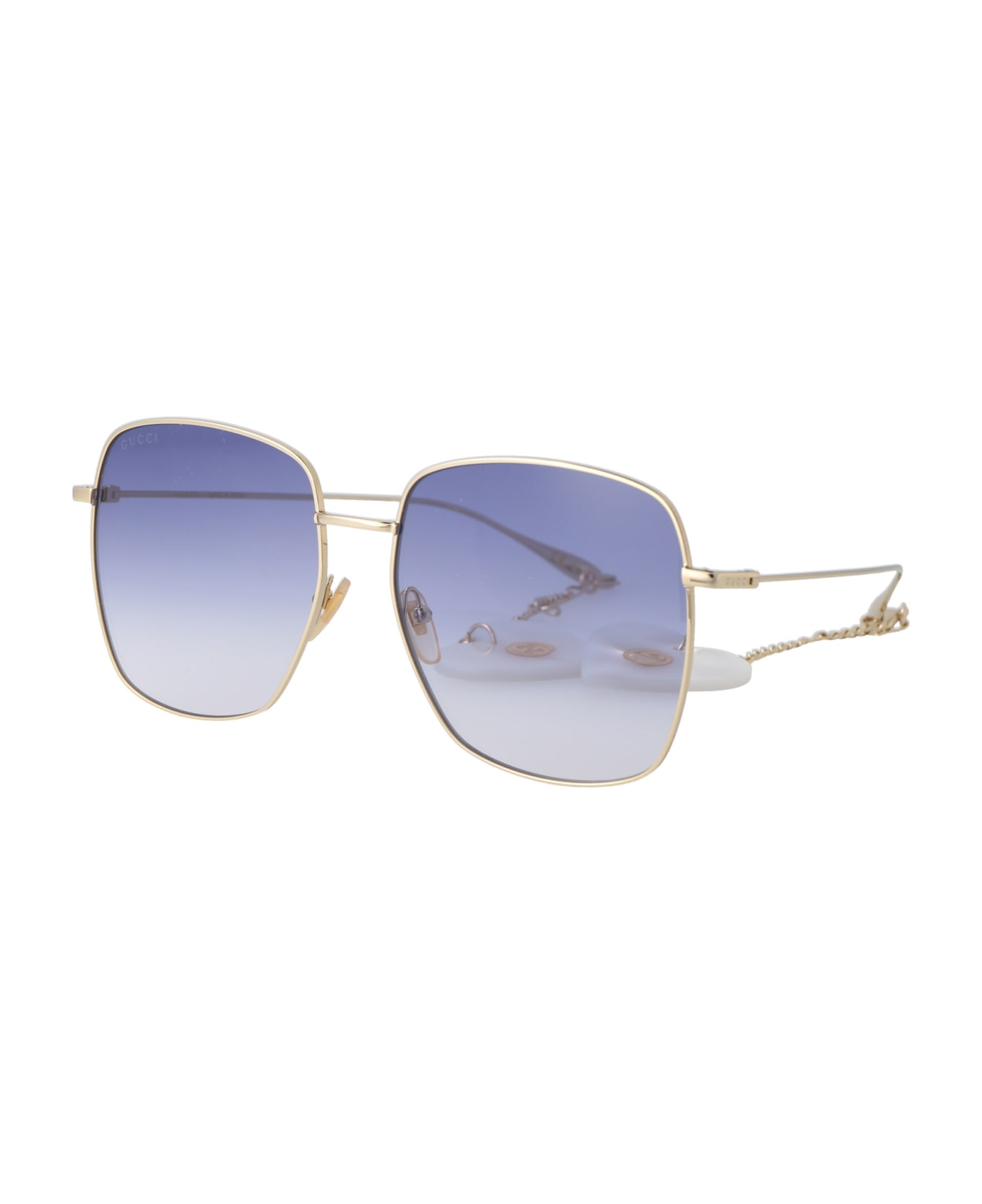 Gucci Eyewear Gg1031s Sunglasses - 004 GOLD GOLD VIOLET サングラス