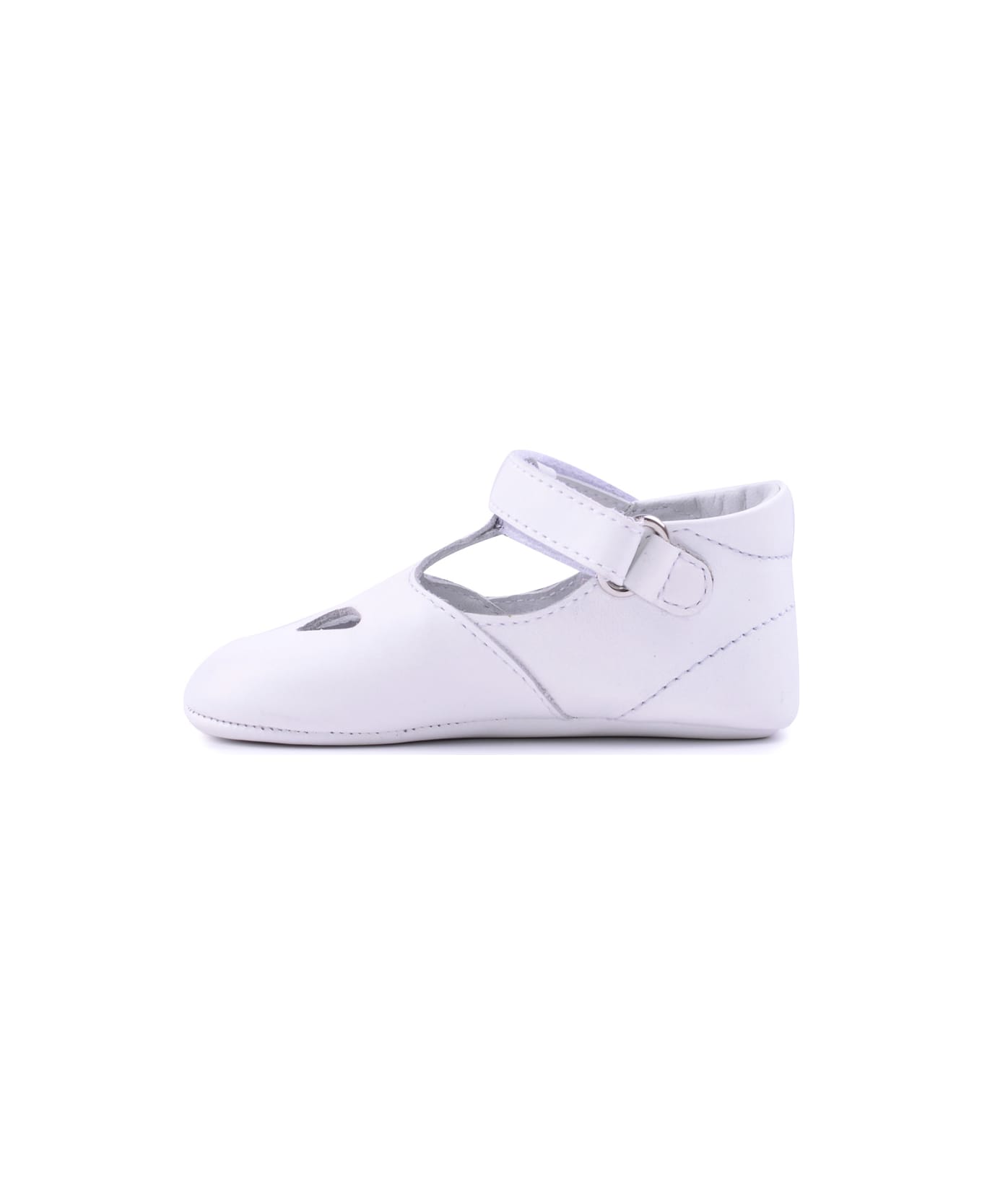 Gallucci Leather Shoes With Buckle - White