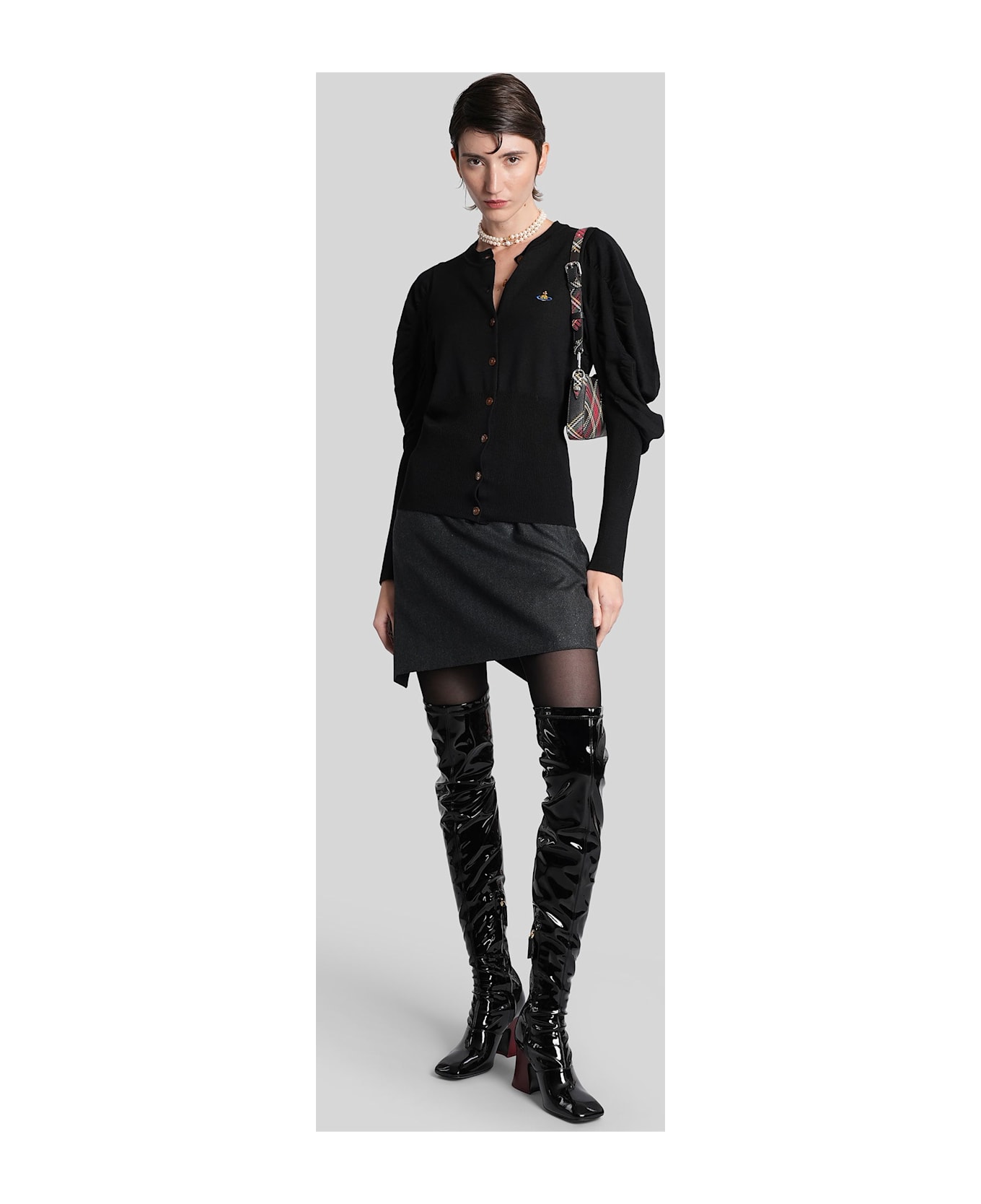 Vivienne Westwood Eli Cardigan In Black Wool - black カーディガン