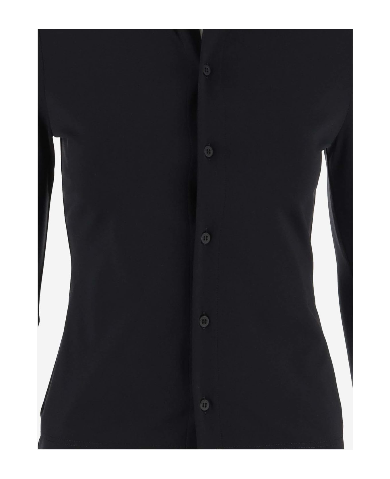 Balenciaga Stretch Jersey Shirt - Black シャツ