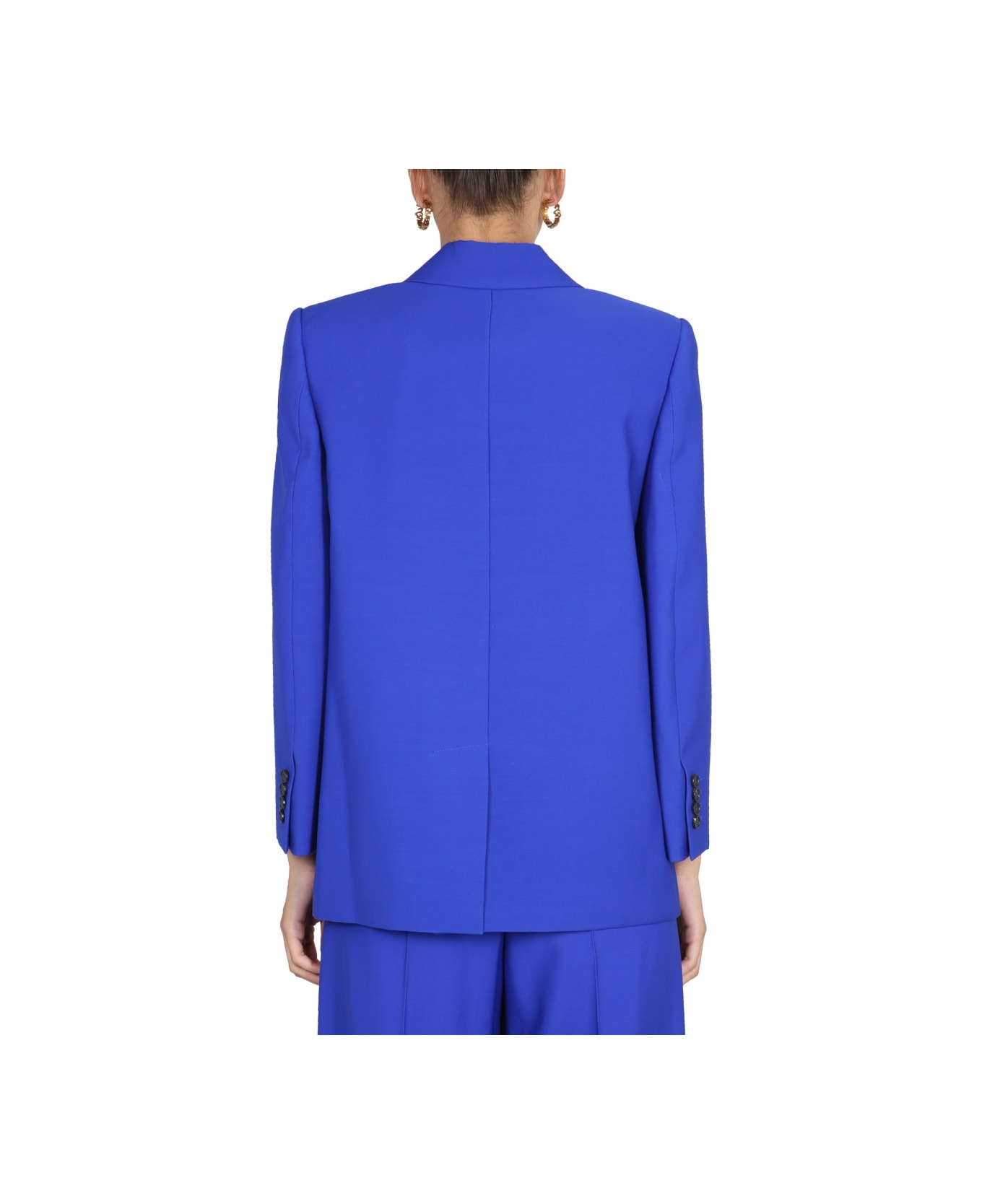 Alexander McQueen Structured Double-breasted Jacket - BLUE