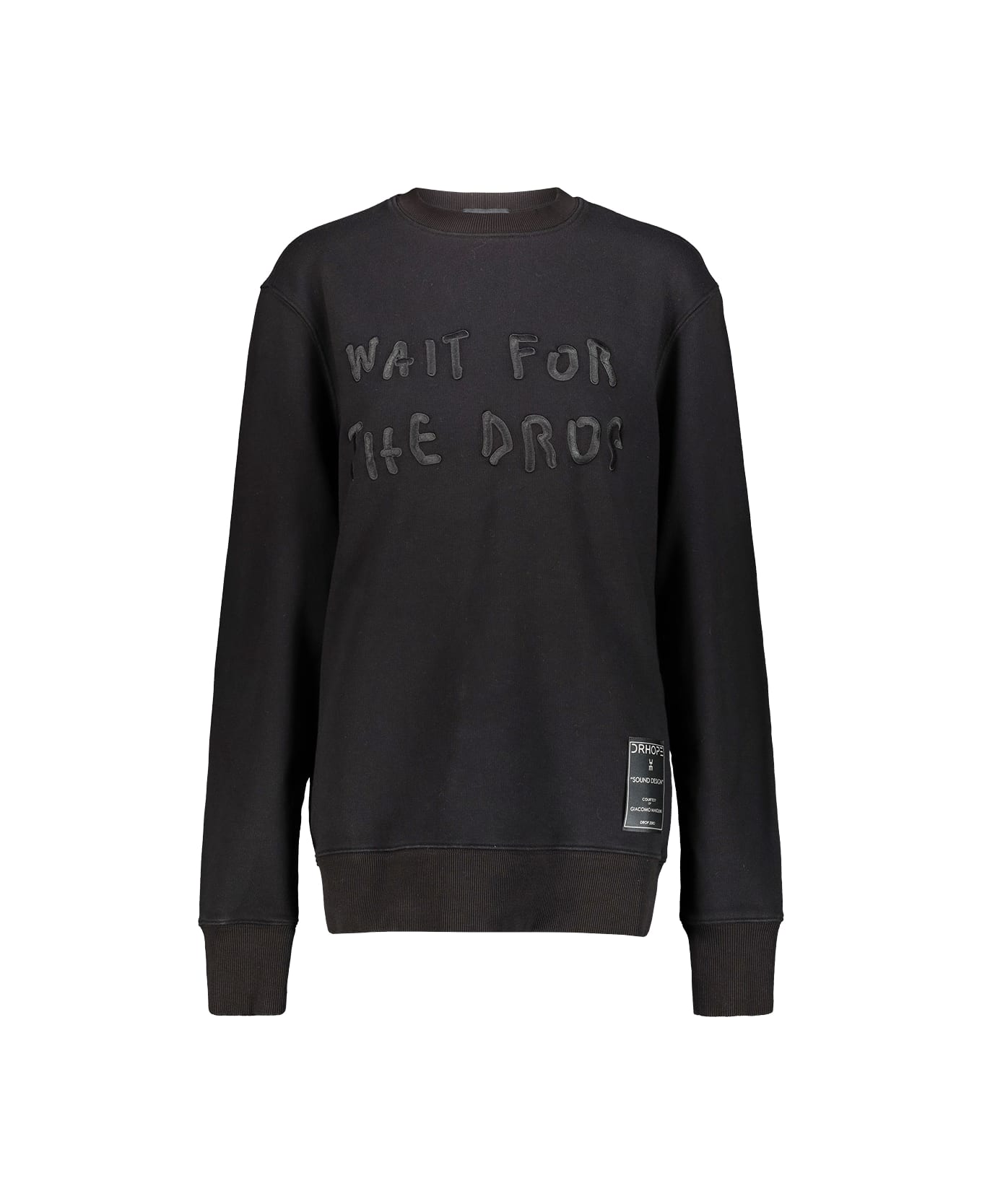 Drhope Black Crewneck Sweatshirt - Black