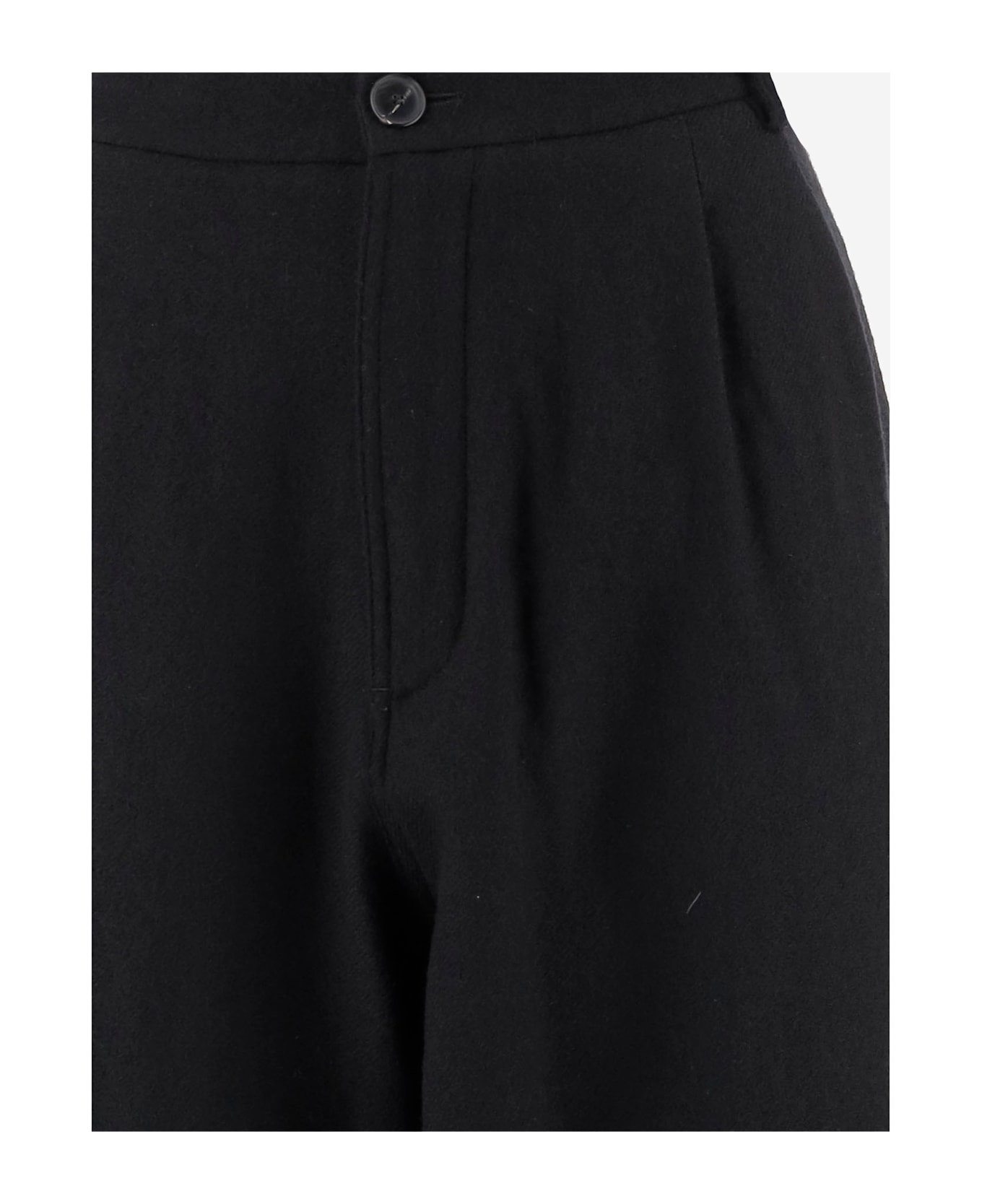 DARKPARK Phebe Wide-leg Wool Trousers - Black