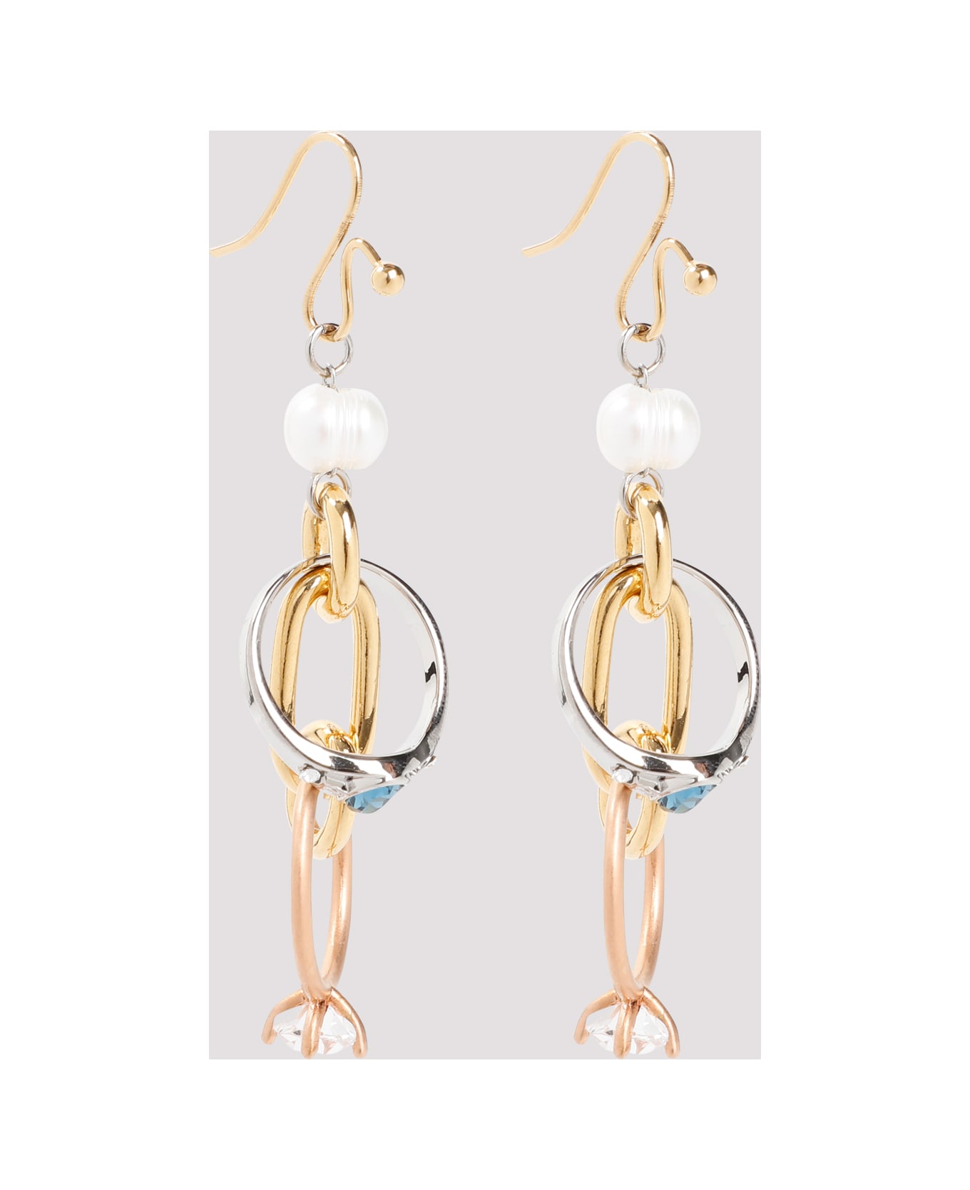 Marni Metal Earrings - Deep Gold