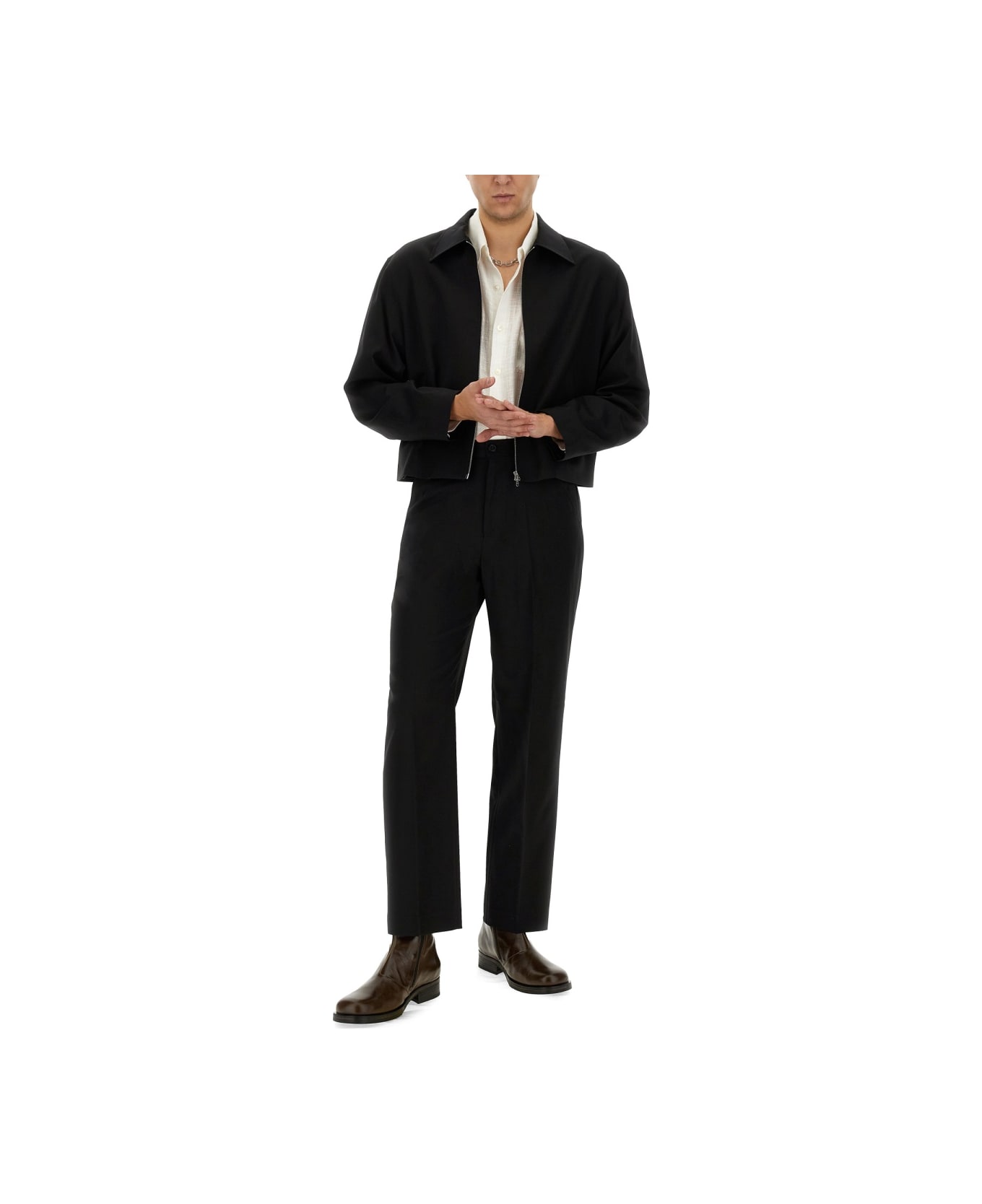 Our Legacy Jacket With Zip - BLACK