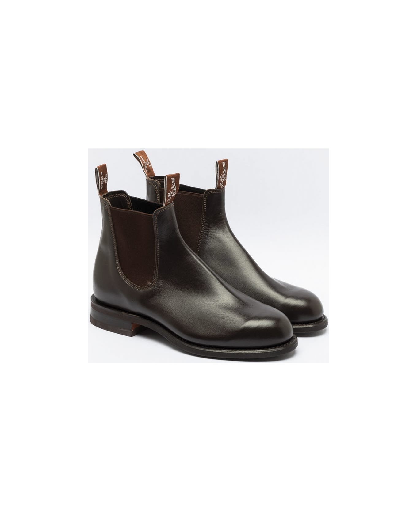 R.M.Williams Comfort Turnout Chestnut Yearling Leather Chelsea Boot - Marrone