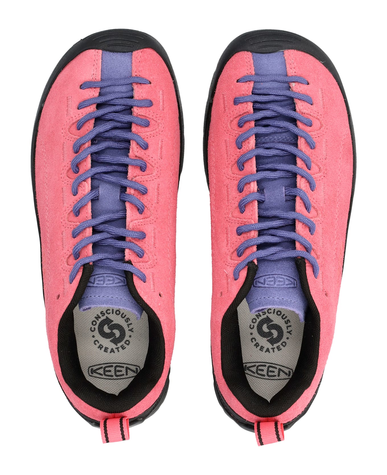 Keen Jasper Suede Leather Sneakers - PINK LEMONADE