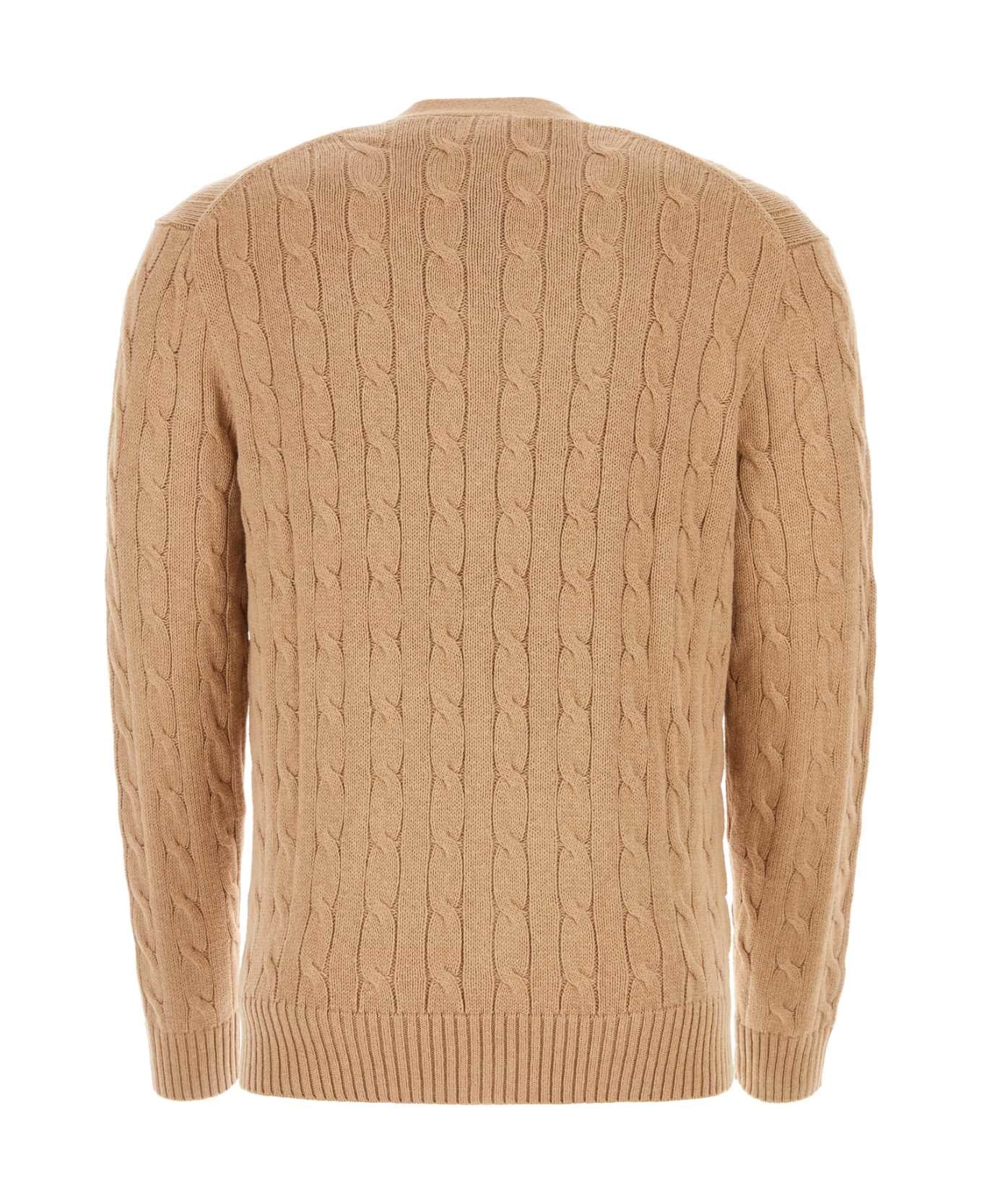 Polo Ralph Lauren Beige Cotton Cardigan - CAMEL