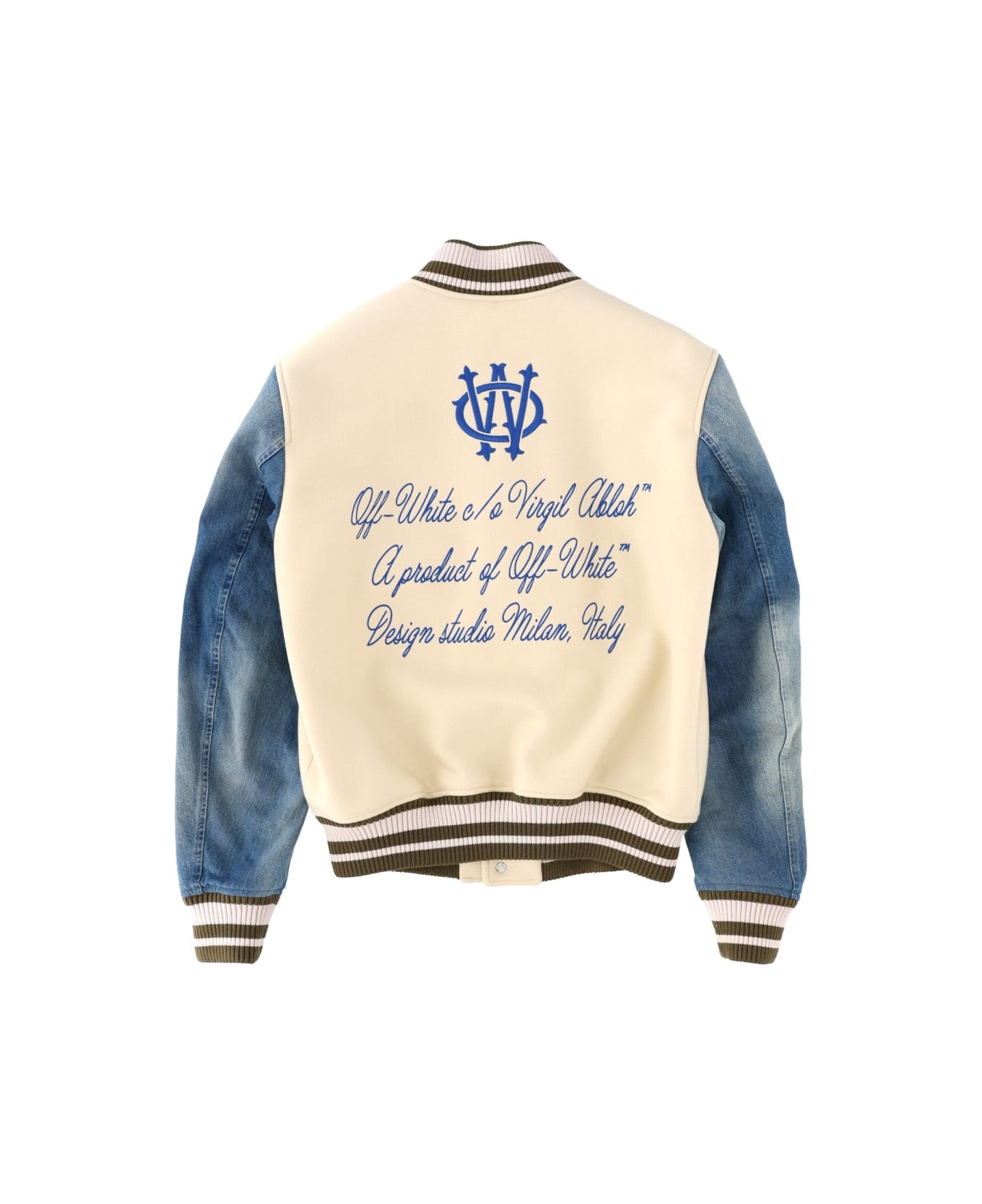 Off-White "gothic Wool Denim" Jacket - MULTICOLOUR