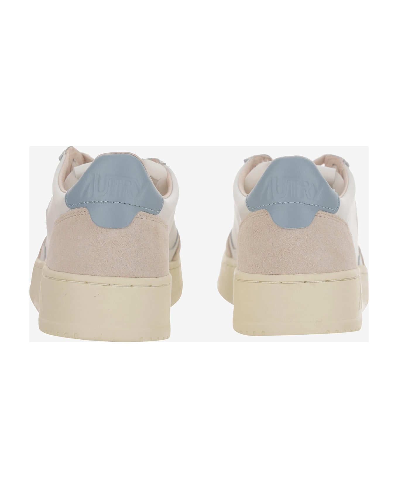 Autry Low Medalist Sneakers - Wht/slvblue