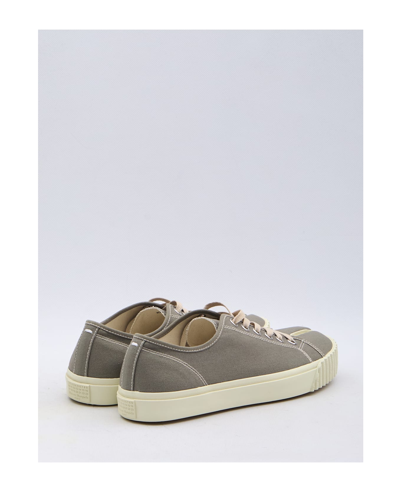 Maison Margiela 'tabi' Grey Tela Sneakers - BEIGE