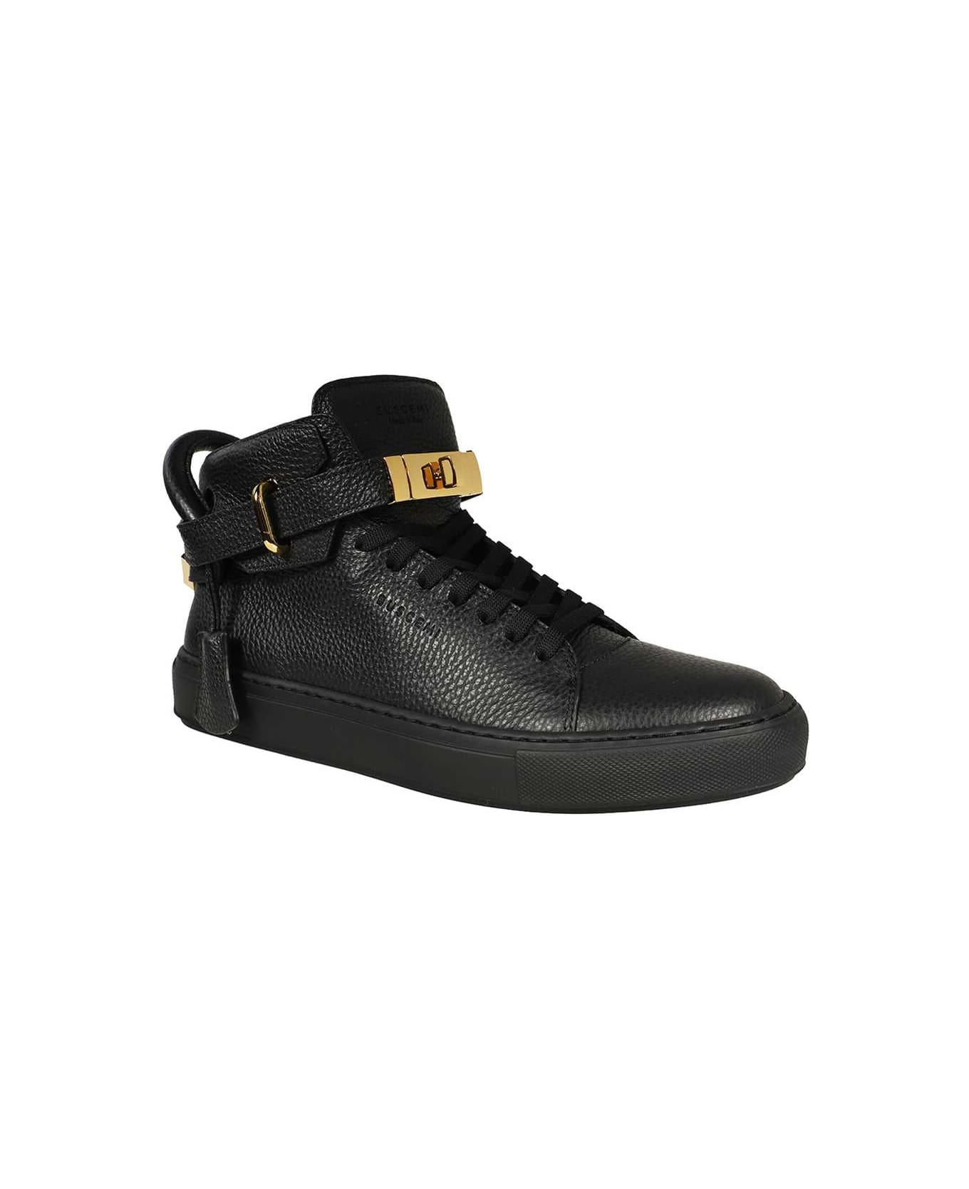Buscemi Leather High-top Sneakers - black