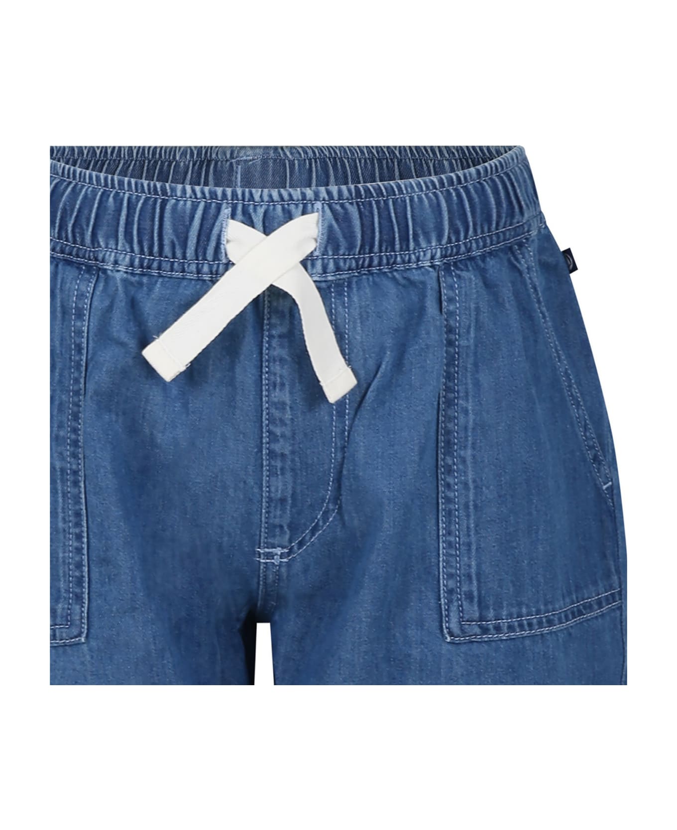 Petit Bateau Blue Shorts For Boy - Denim ボトムス